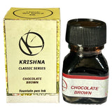 Krishna Classic Ink Bottle (Chocolate Brown - 20 ML) KICLCHBR20