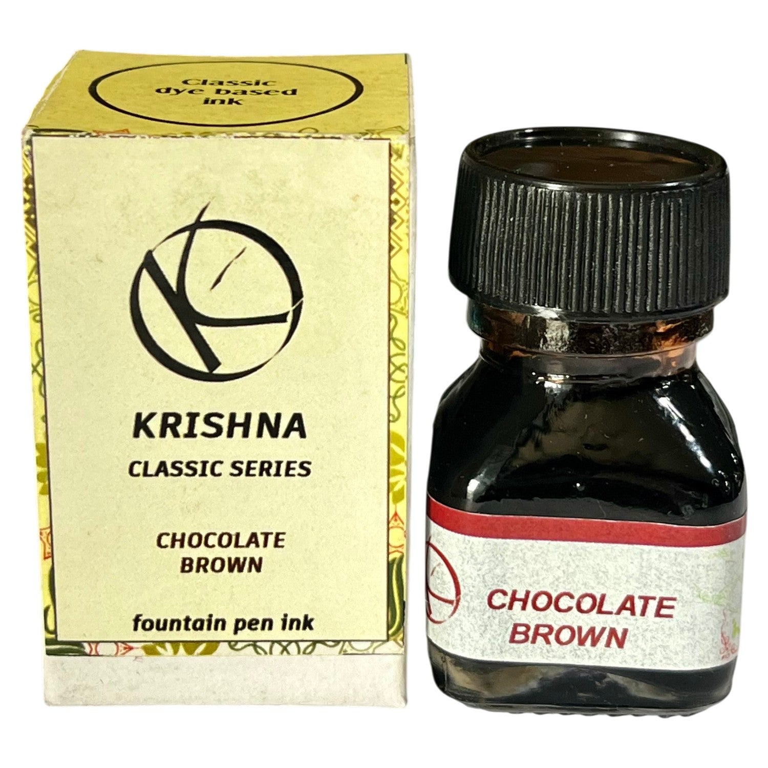 Krishna Classic Ink Bottle (Chocolate Brown - 20 ML) KICLCHBR20