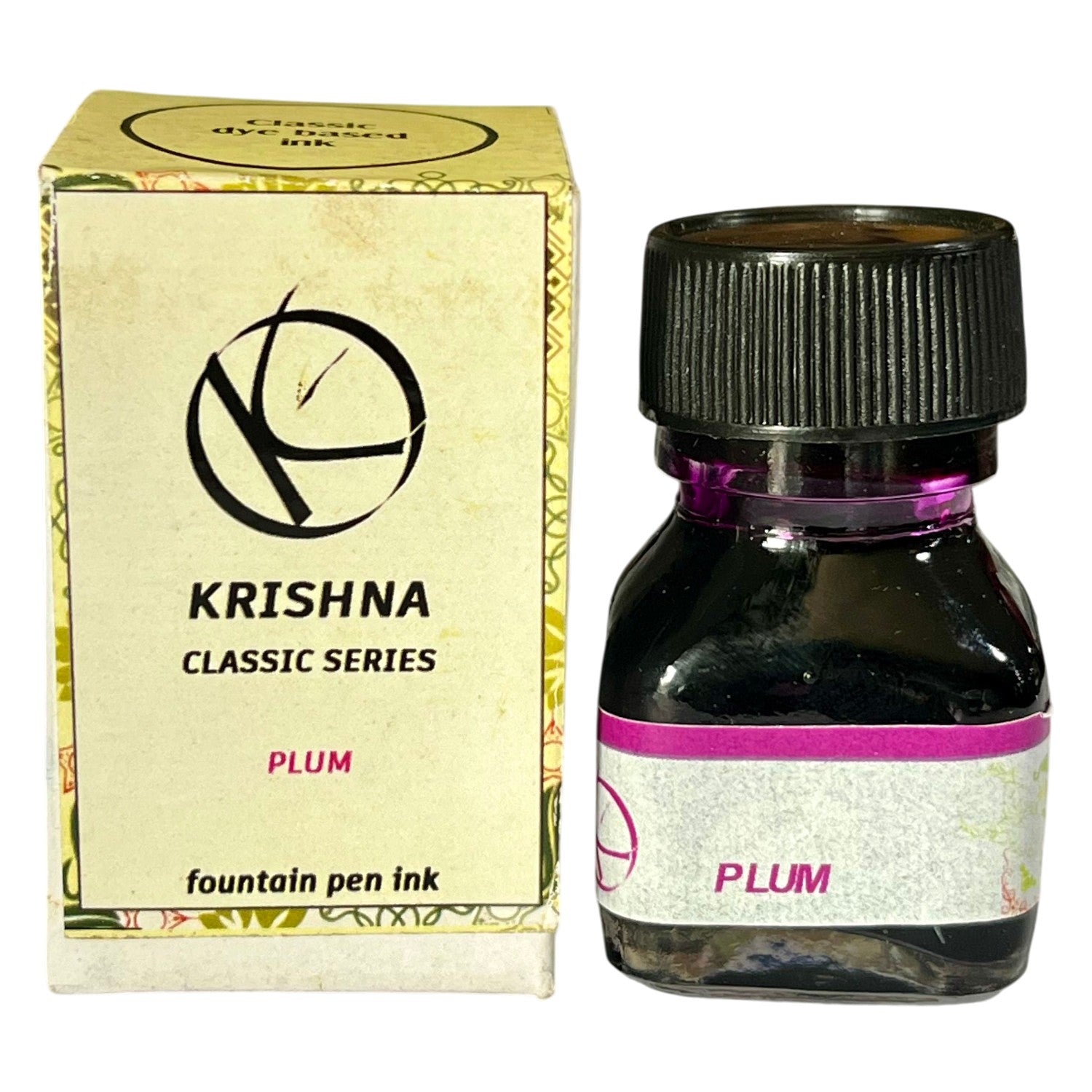 Krishna Classic Ink Bottle (Plum - 20 ML) KICLPLUM20