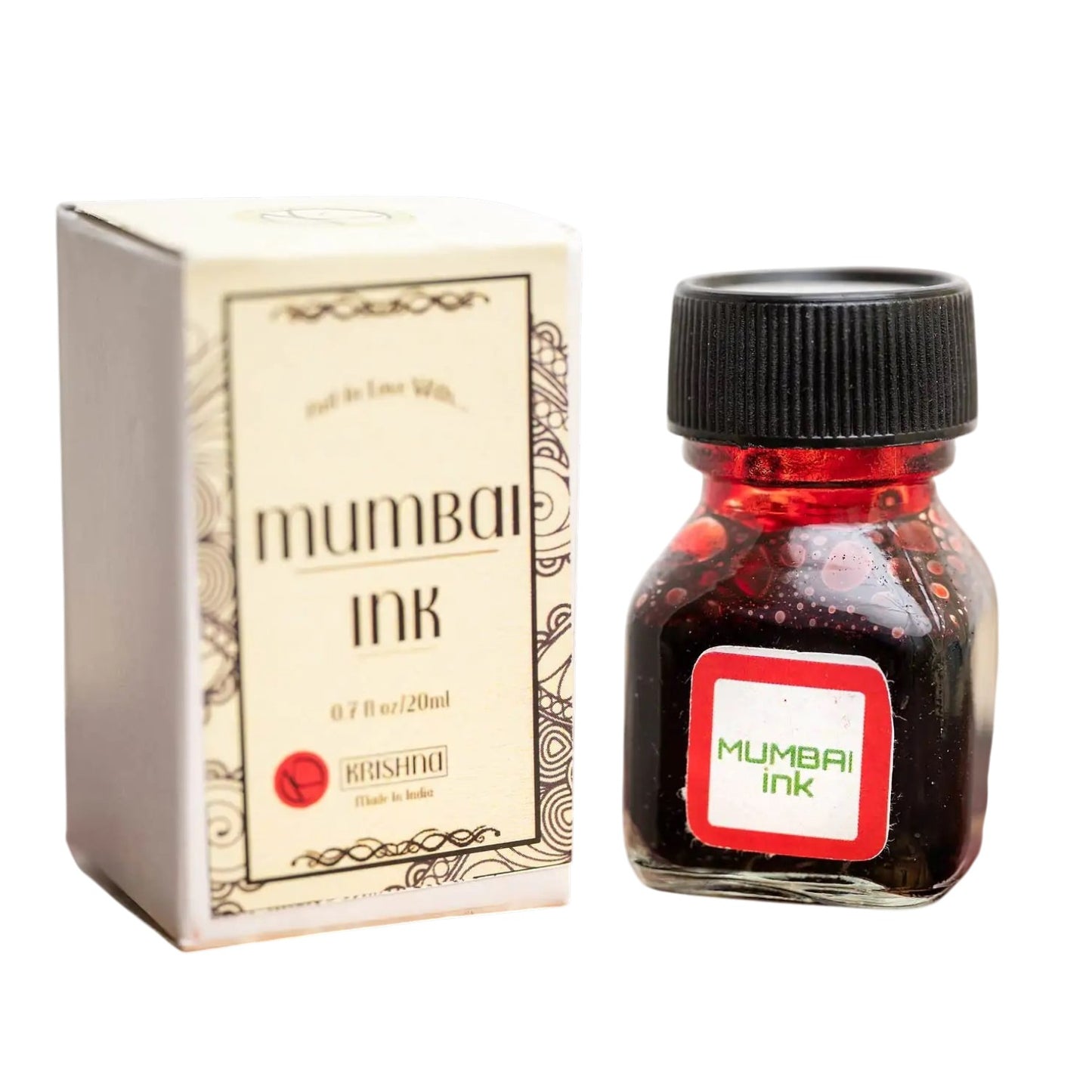 Krishna India Ink Bottle (Mumbai - 20 ML) KIMURED20