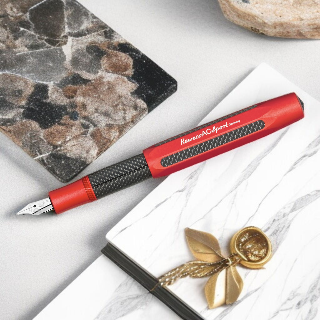 Kaweco Ac Sport Red Fountain Pen (Clip Not Included)