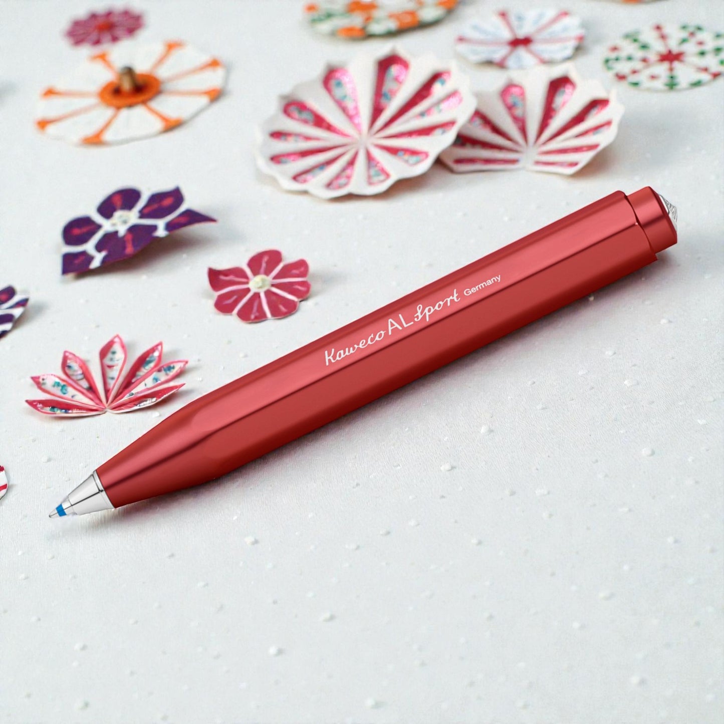 Kaweco Al Sport Deep Red CT Ballpoint Pen 10001605 (Clip Not Included)