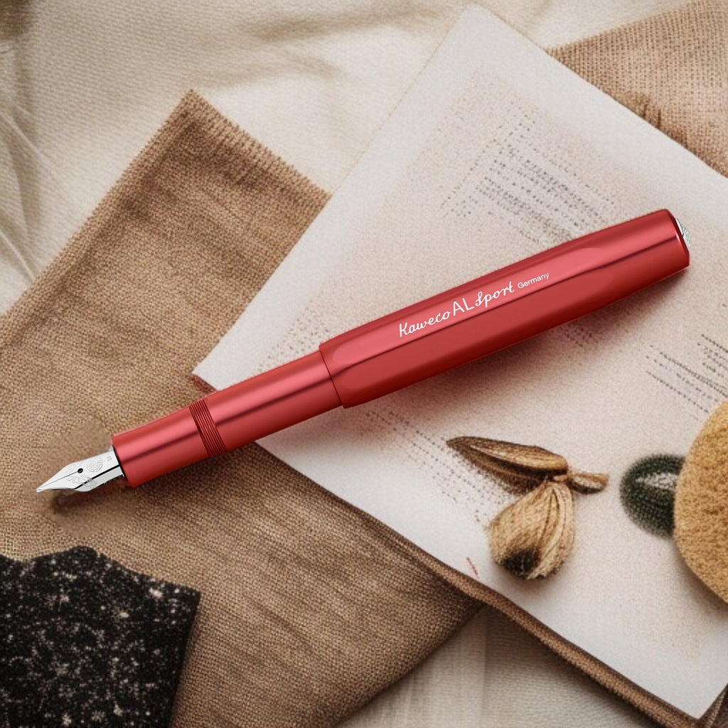 Kaweco Al Sport Deep Red CT Fountain Pen (Clip Not Included)