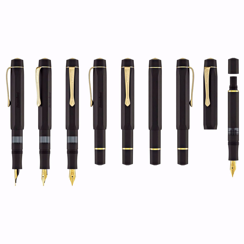 Kaweco Al Sport Piston Black GT Fountain Pen (Clip Not Included)