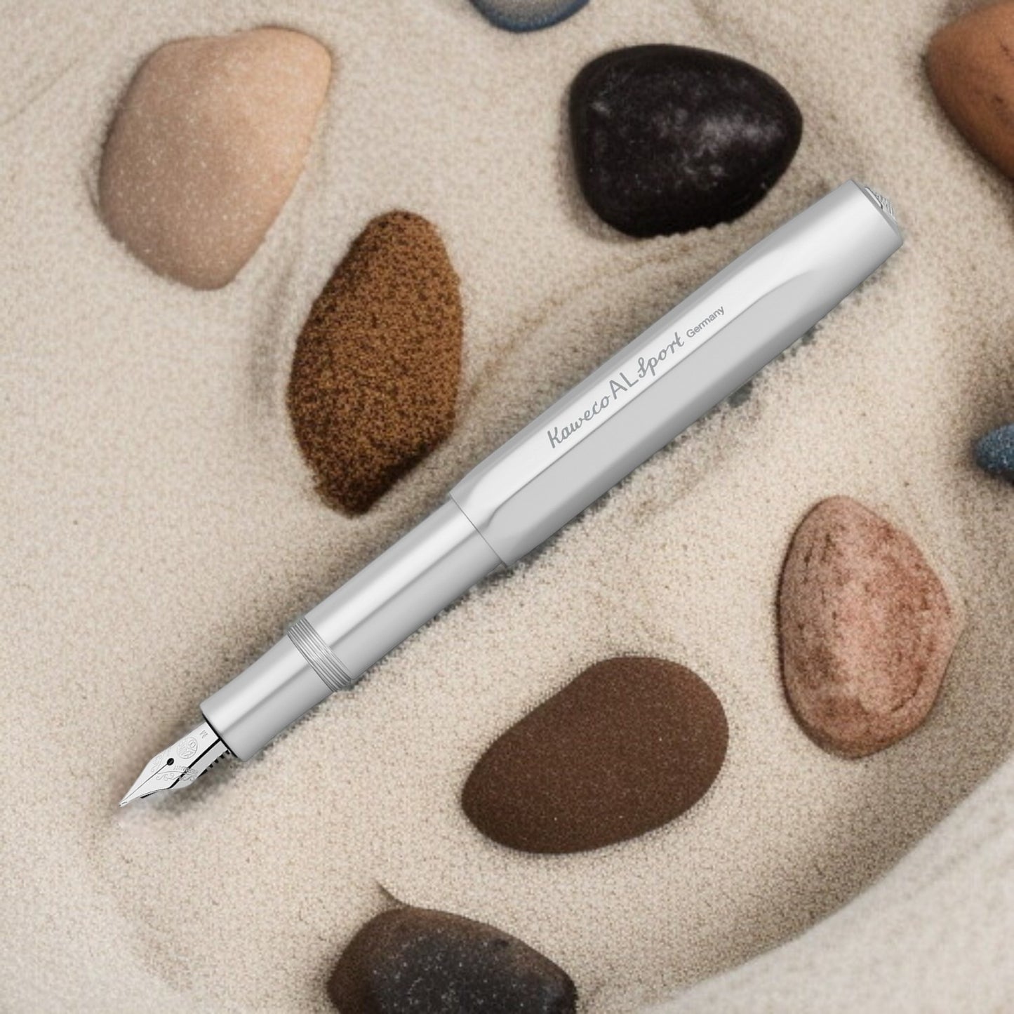 Kaweco Al Sport Silver CT Fountain Pen (Clip Not Included)
