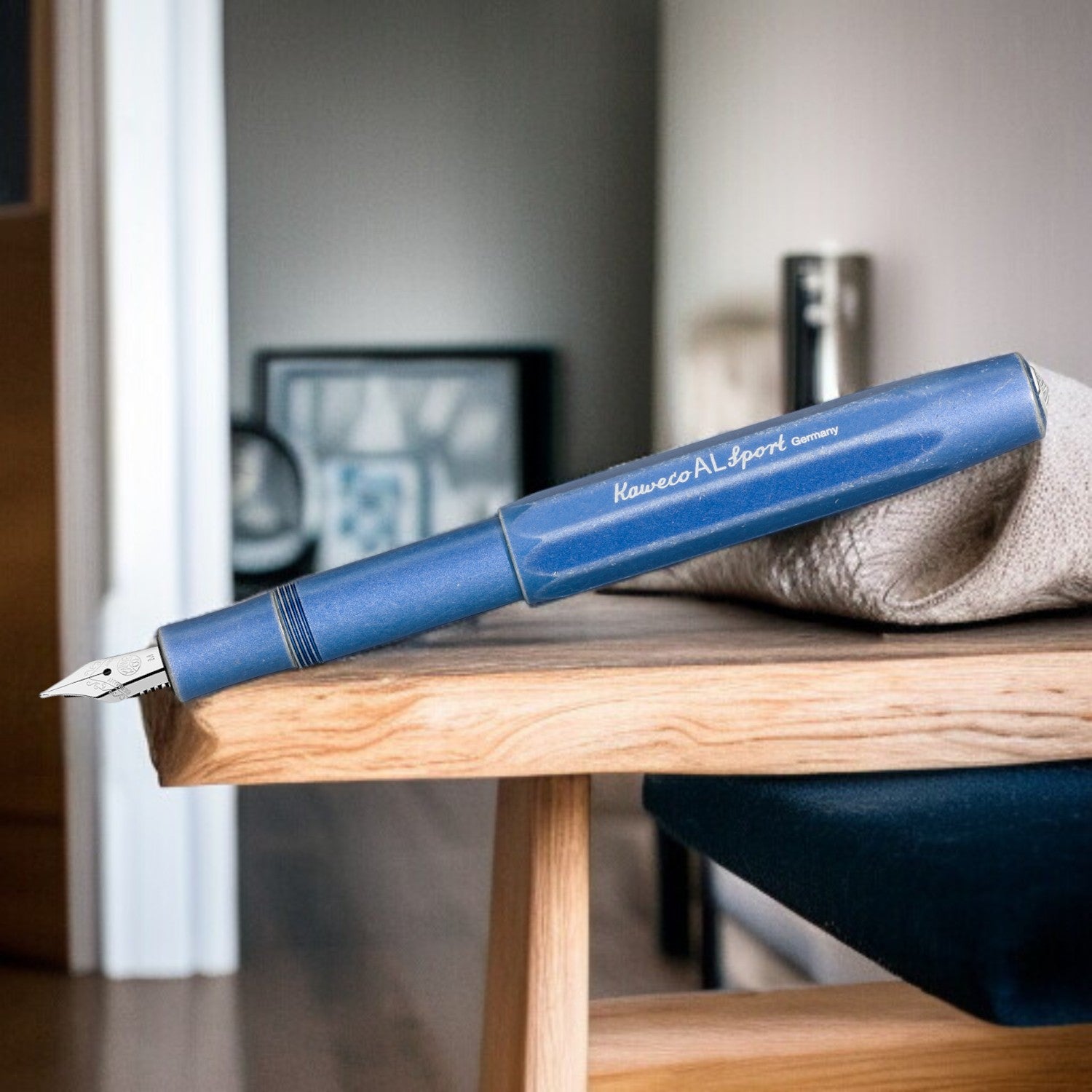 Kaweco Al Sport Stonewashed Blue CT Fountain Pen (Clip Not Included)