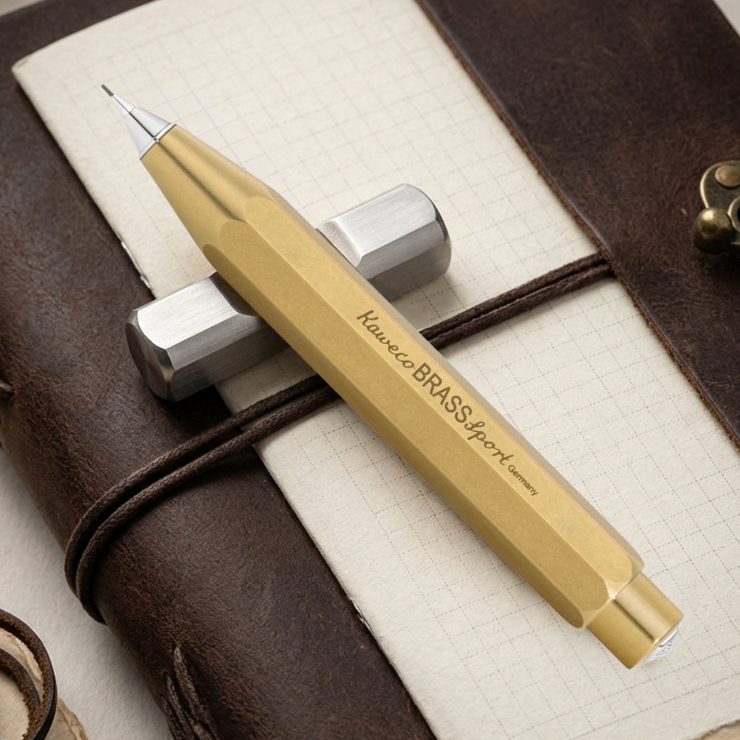 Kaweco Brass Sport CT Mechanical Pencil (0.7 MM) 10000923 (Clip Not Included)