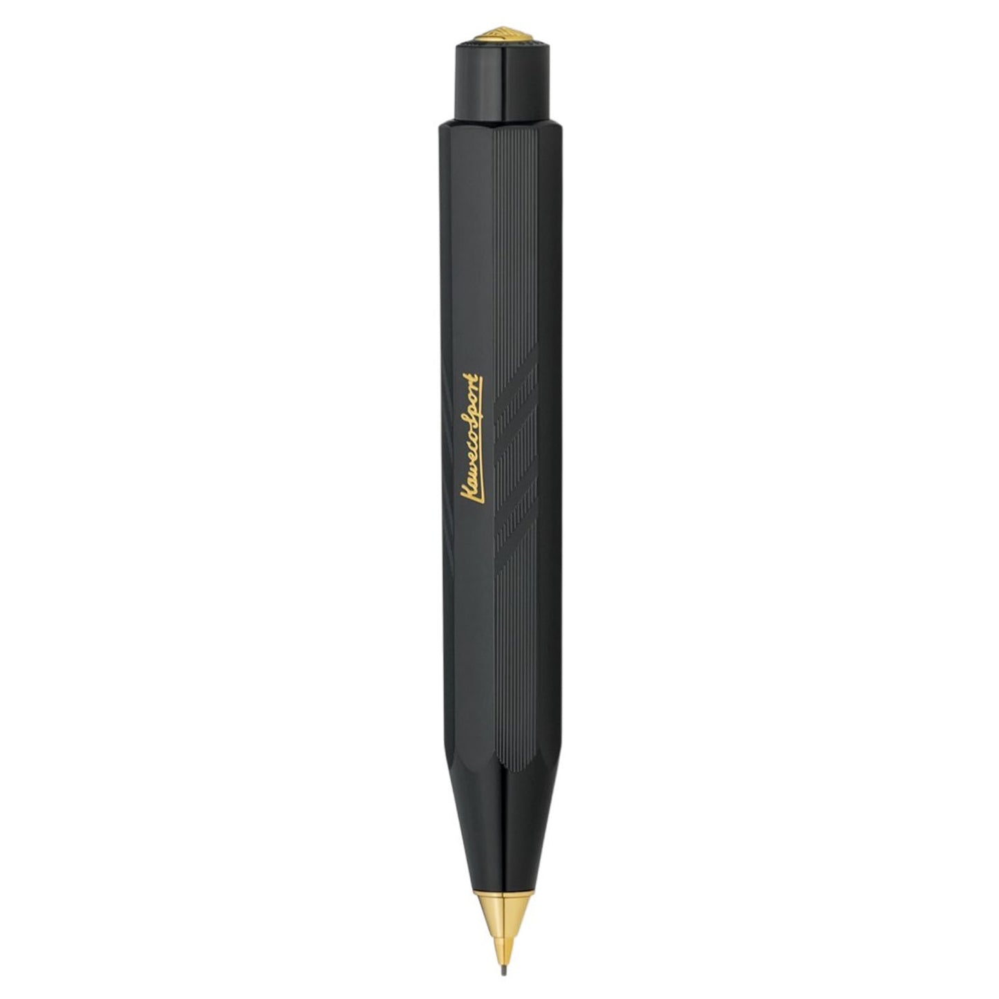 Kaweco Classic Sport Guilloche Black GT Mechanical Pencil (0.7 MM) 10000067 (Clip Not Included)