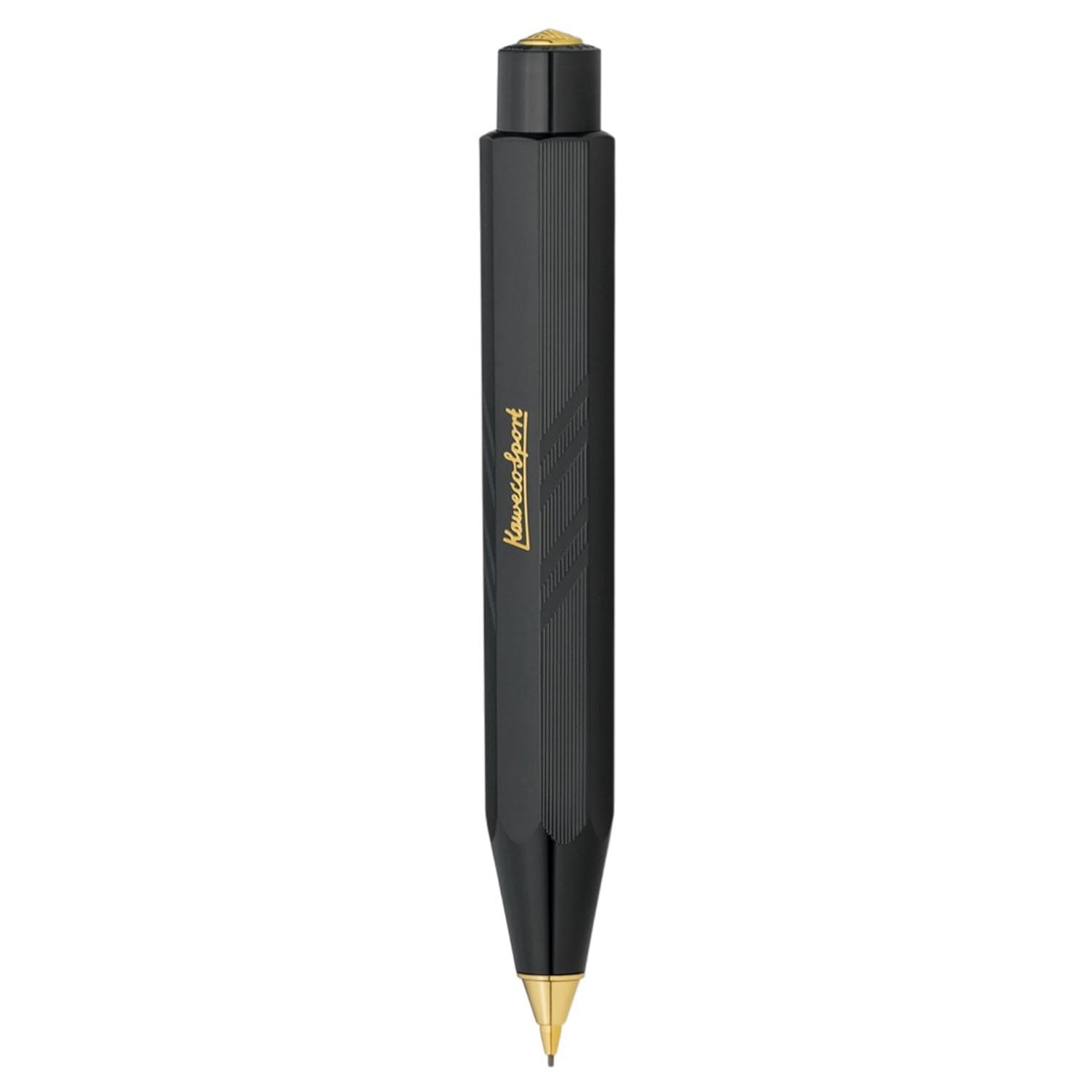 Kaweco Classic Sport Guilloche Black GT Mechanical Pencil (0.7 MM) 10000067 (Clip Not Included)