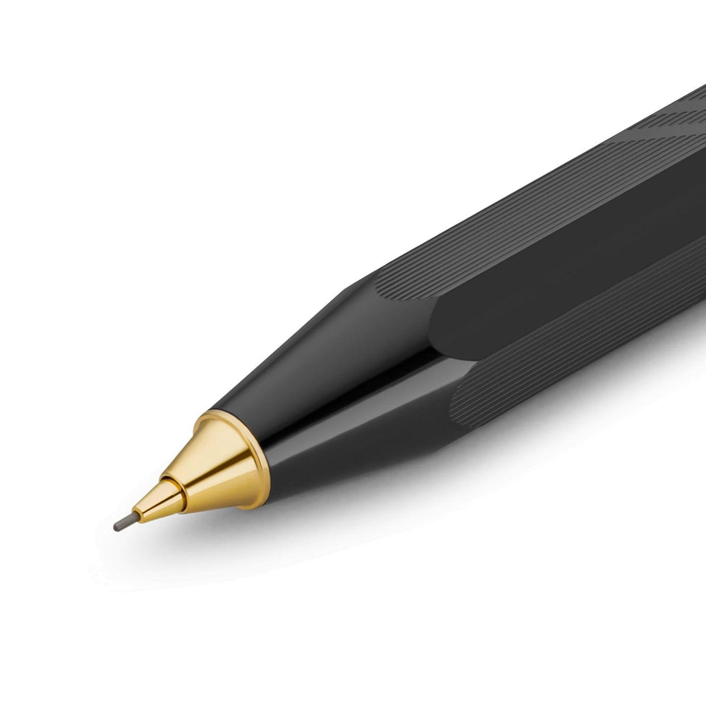 Kaweco Classic Sport Guilloche Black GT Mechanical Pencil (0.7 MM) 10000067 (Clip Not Included)