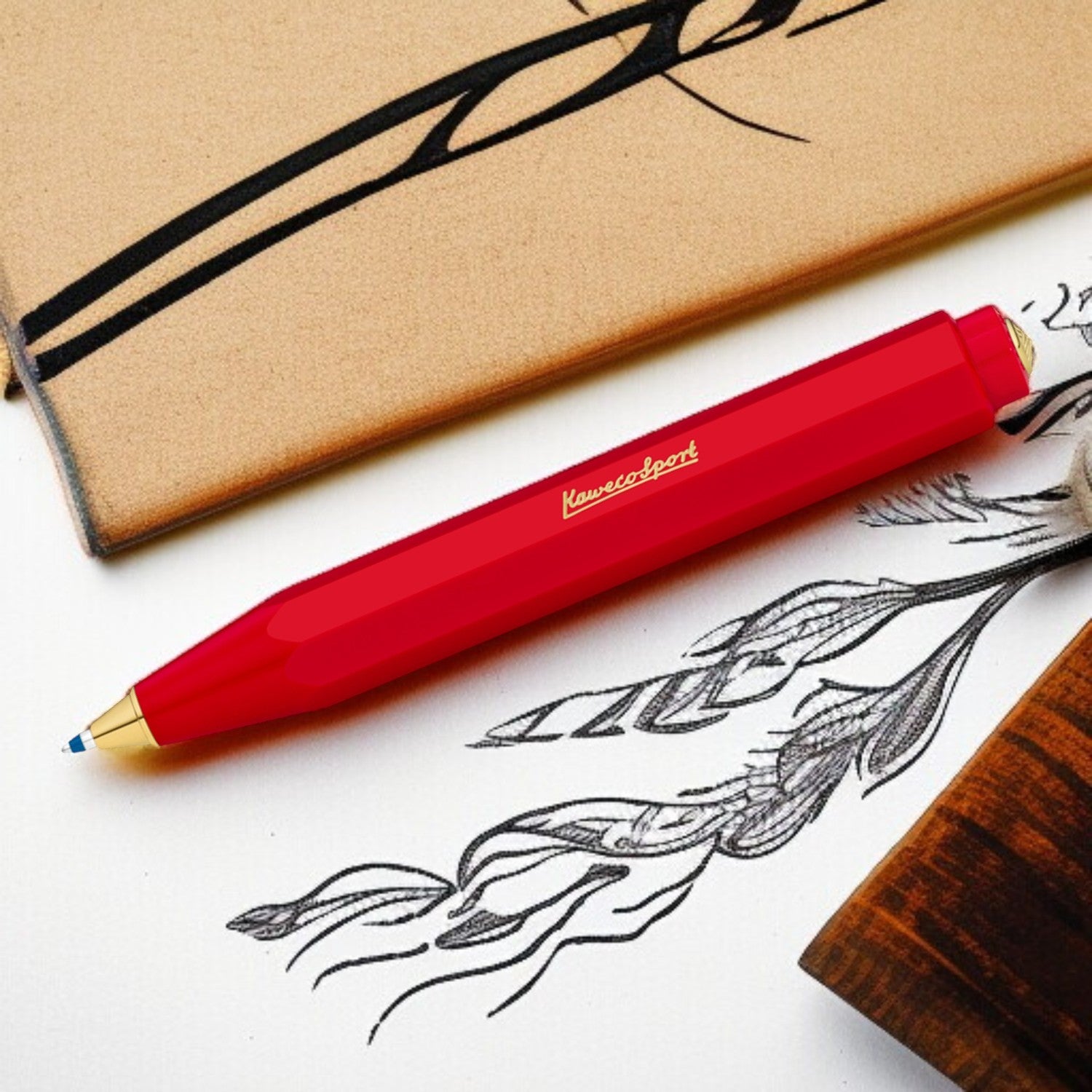 Kaweco Classic Sport Red GT Ballpoint Pen 10001151 (Clip Not Included)