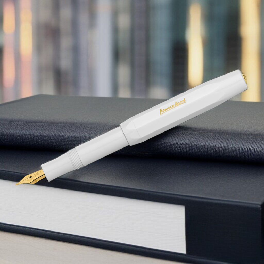 Kaweco Classic Sport White GT Fountain Pen (Clip Not Included)