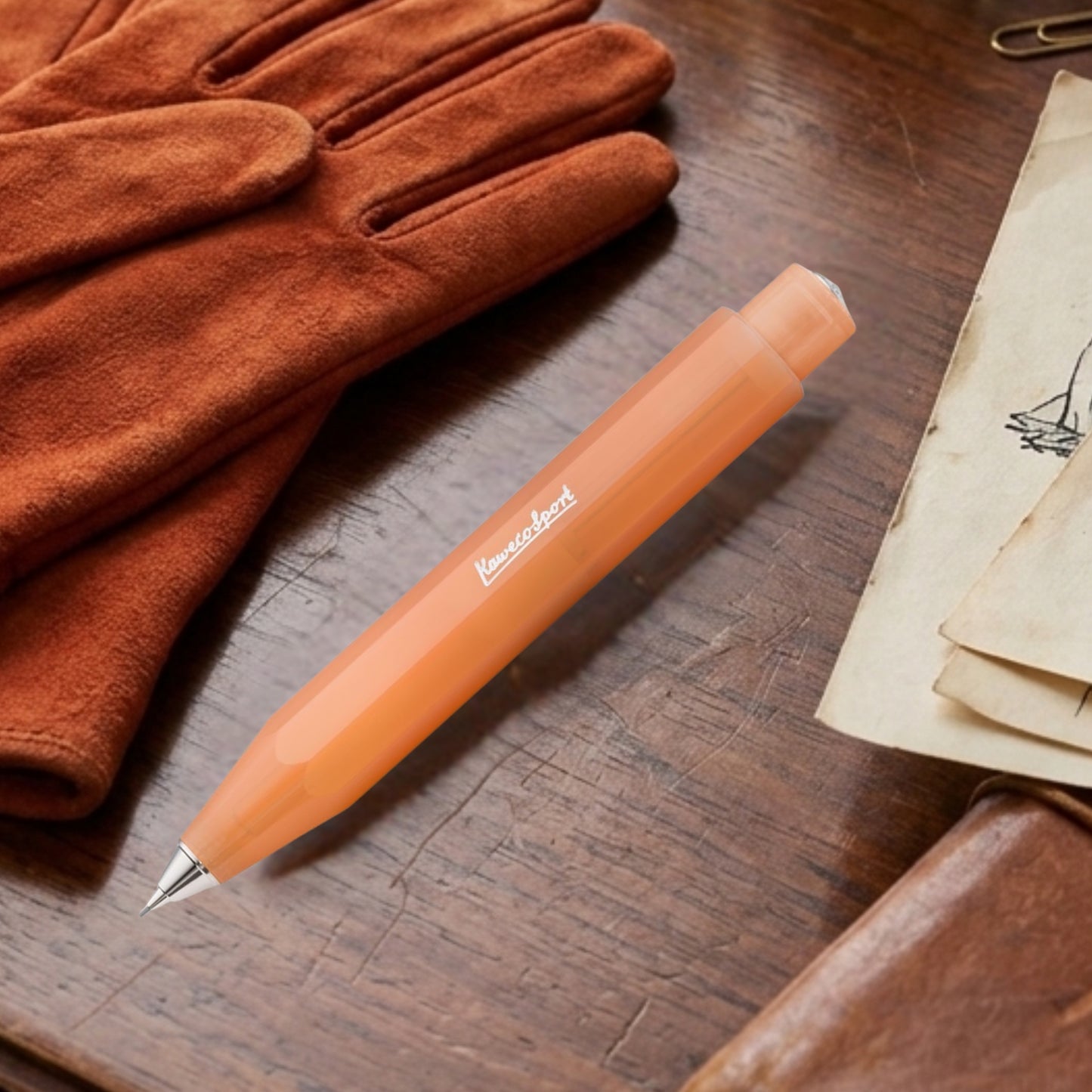 Kaweco Frosted Sport Soft Mandarine CT Mechanical Pencil (0.7 MM) 10001843 (Clip Not Included)