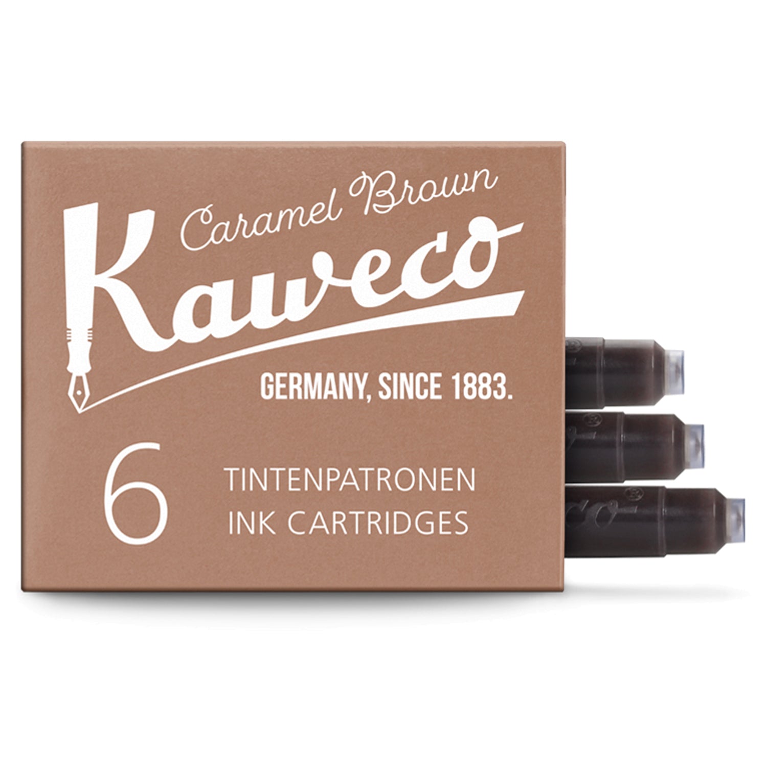 Kaweco Ink Cartridge (Caramel Brown - Pack of 6) 10000259