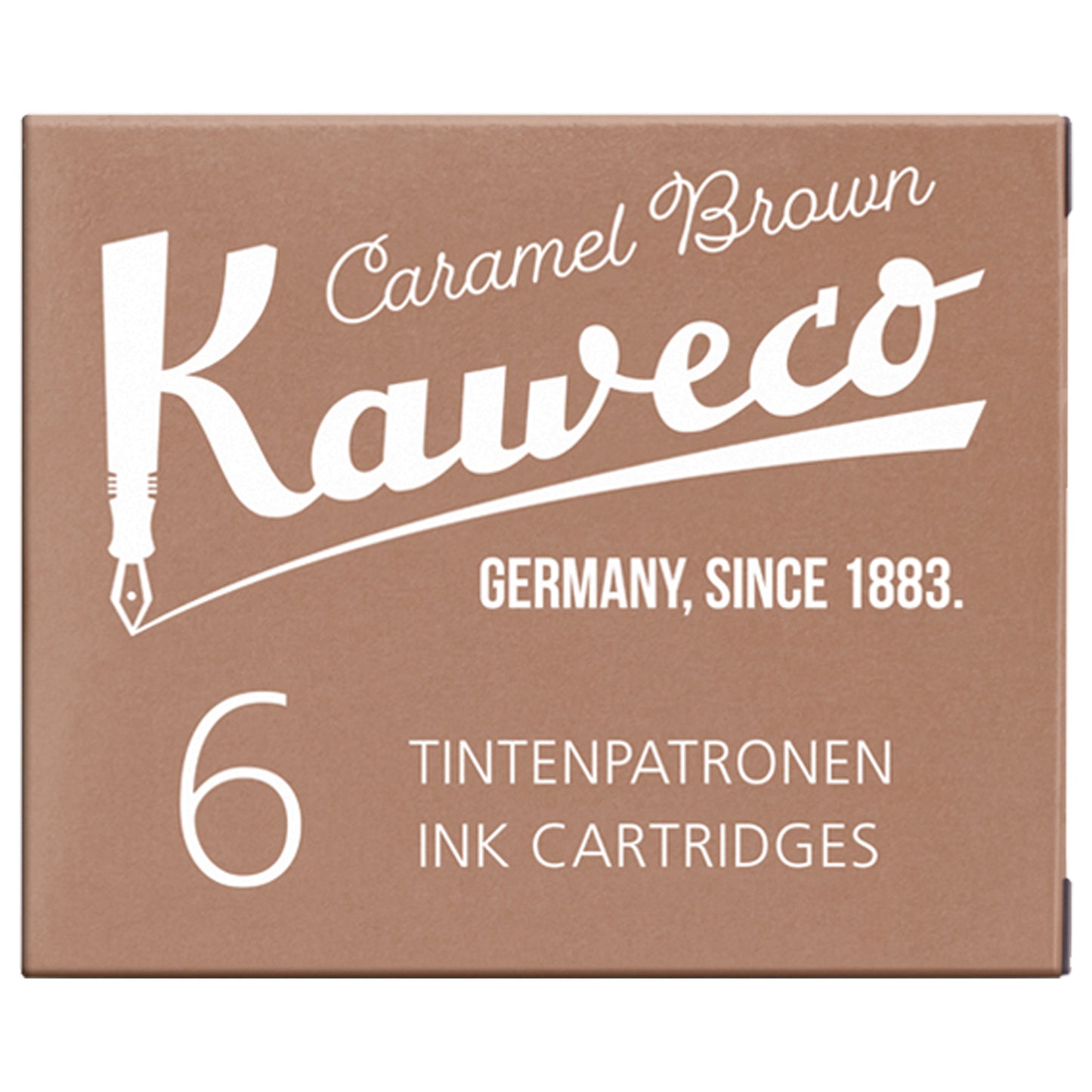 Kaweco Ink Cartridge (Caramel Brown - Pack of 6) 10000259