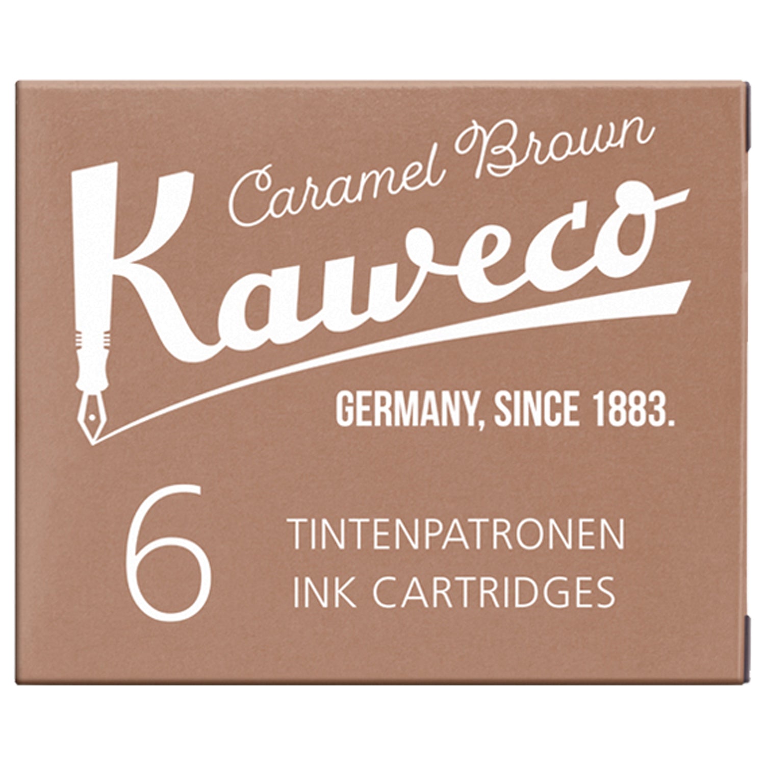 Kaweco Ink Cartridge (Caramel Brown - Pack of 6) 10000259