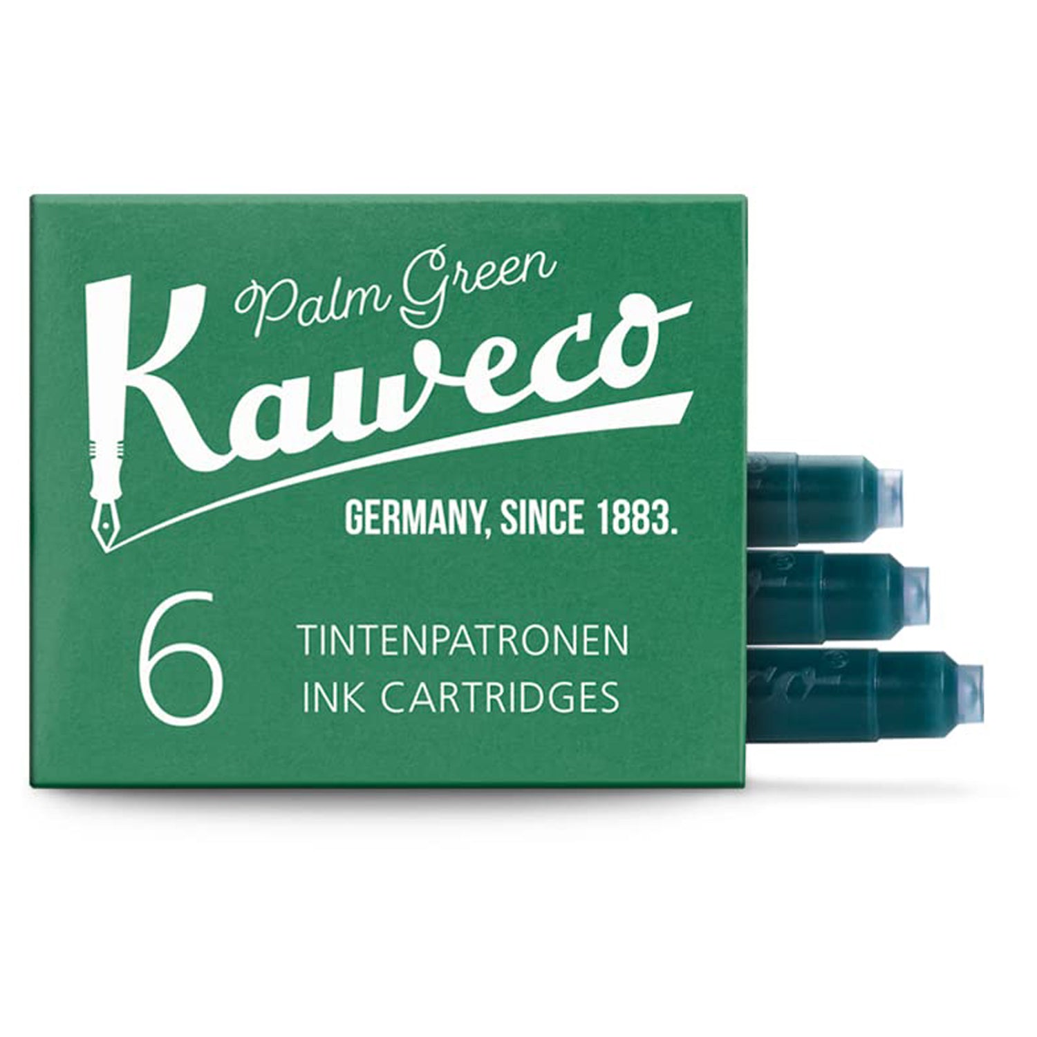 Kaweco Ink Cartridge (Palm Green - Pack of 6) 10000009