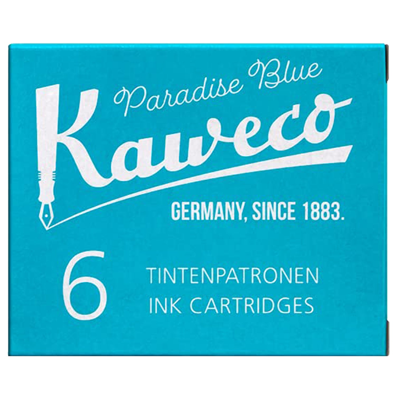 Kaweco Ink Cartridge (Paradise Blue - Pack of 6) 10000260