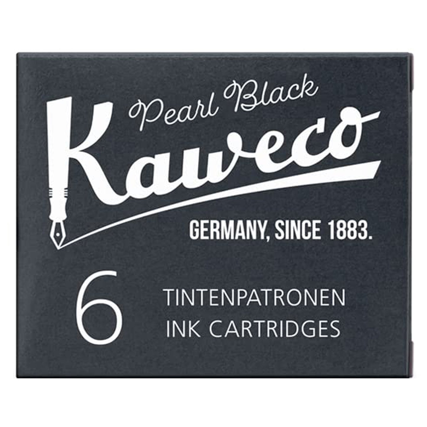Kaweco Ink Cartridge (Pearl Black - Pack of 6) 10000257