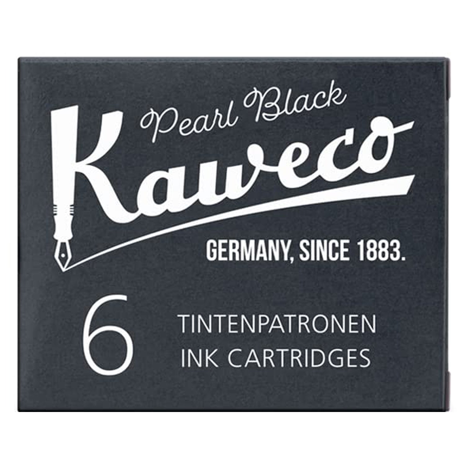 Kaweco Ink Cartridge (Pearl Black - Pack of 6) 10000257