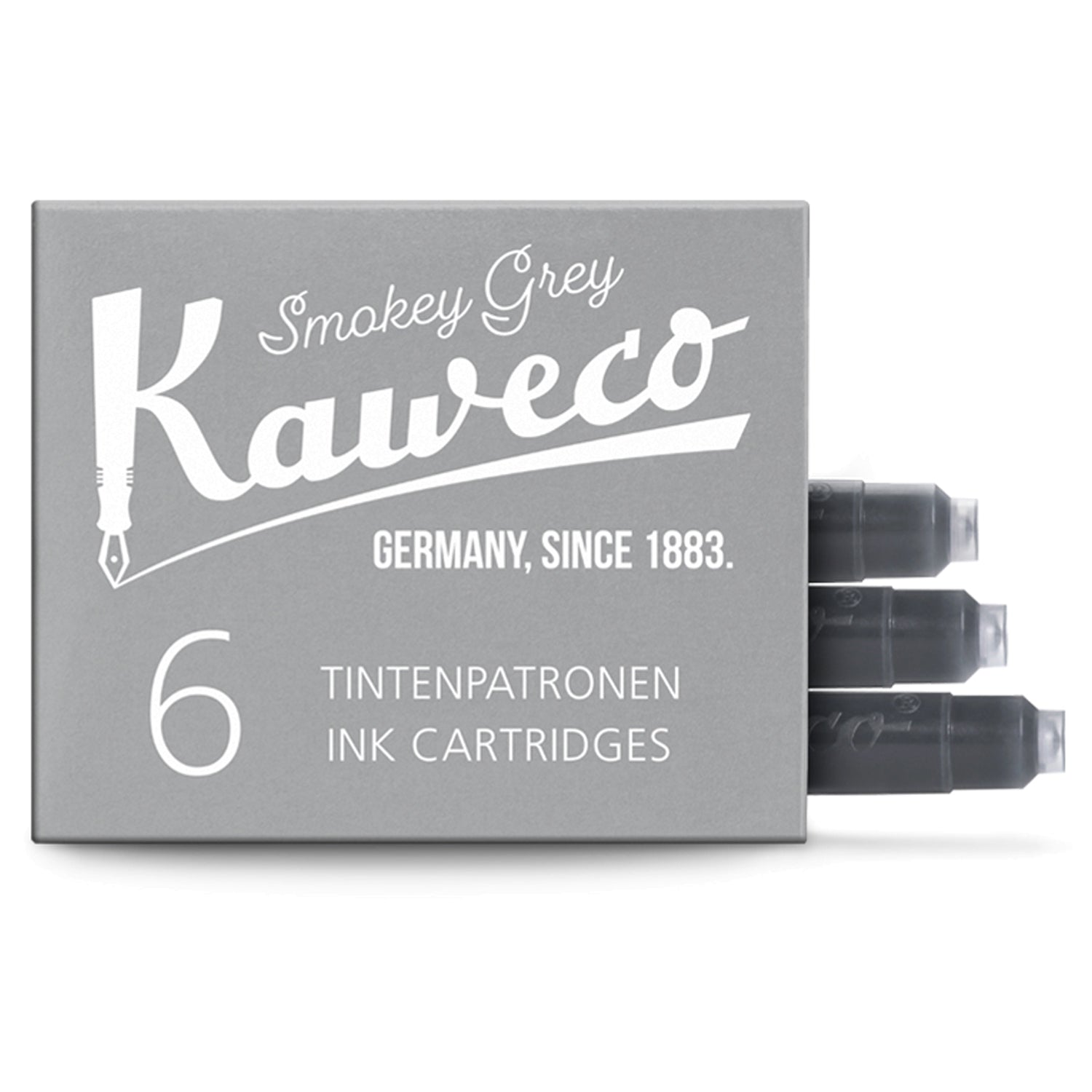 Kaweco Ink Cartridge (Smoky Grey - Pack of 6) 10000997