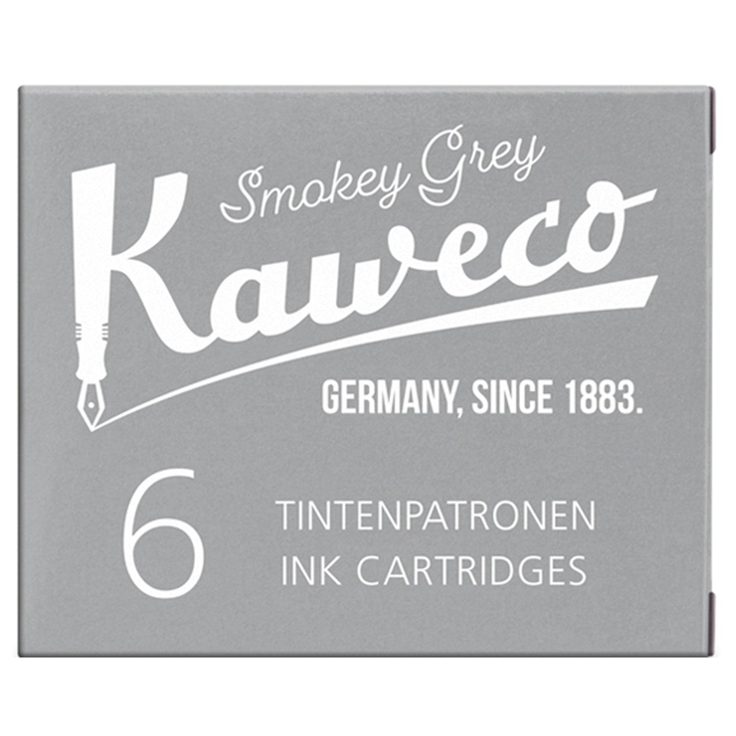 Kaweco Ink Cartridge (Smoky Grey - Pack of 6) 10000997