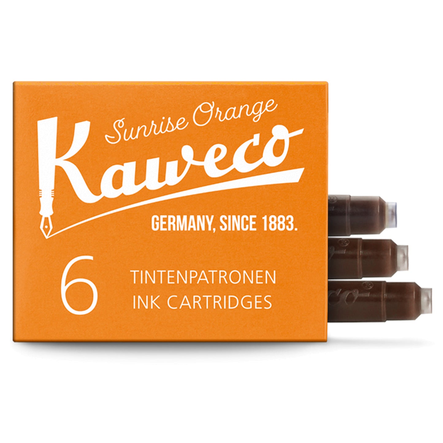 Kaweco Ink Cartridge (Sunrise Orange - Pack of 6) 10000998