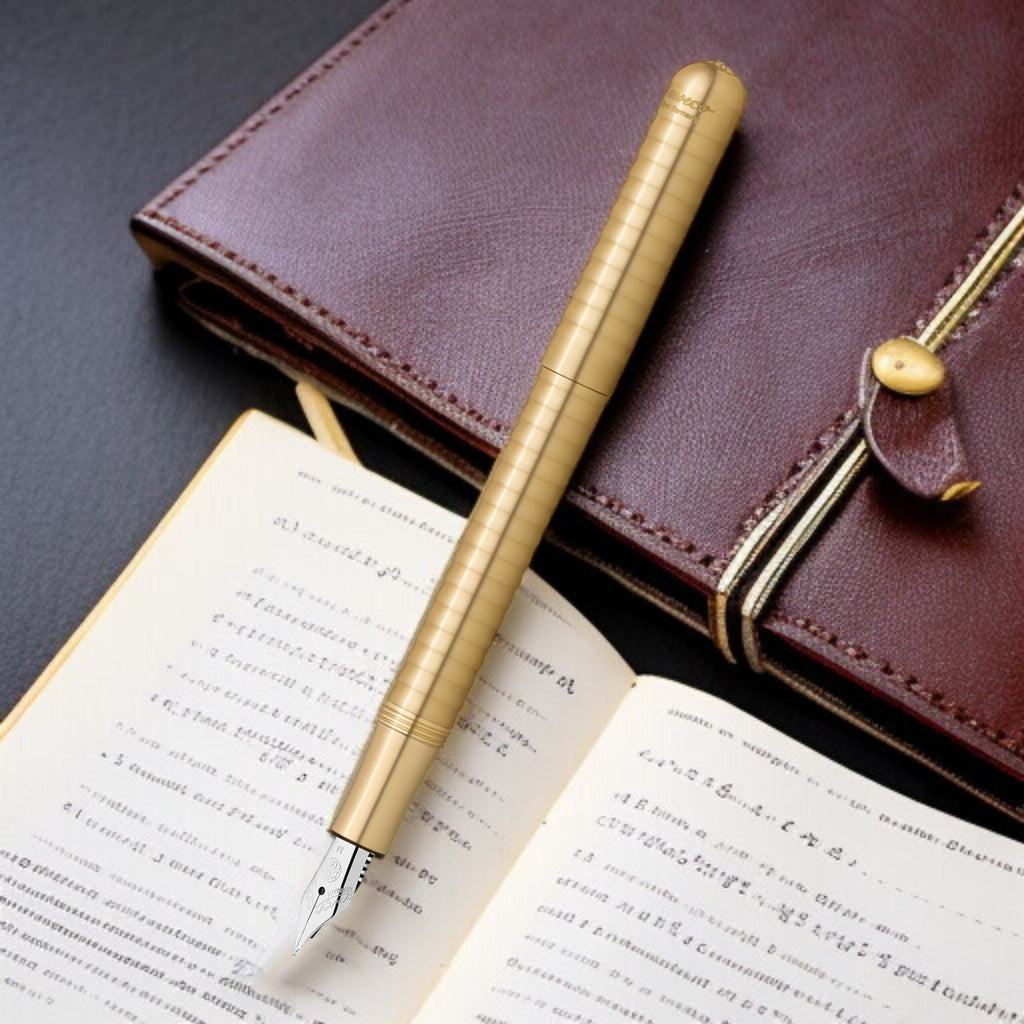 Kaweco Liliput Brass Wave CT Fountain Pen (Clip Not Included)