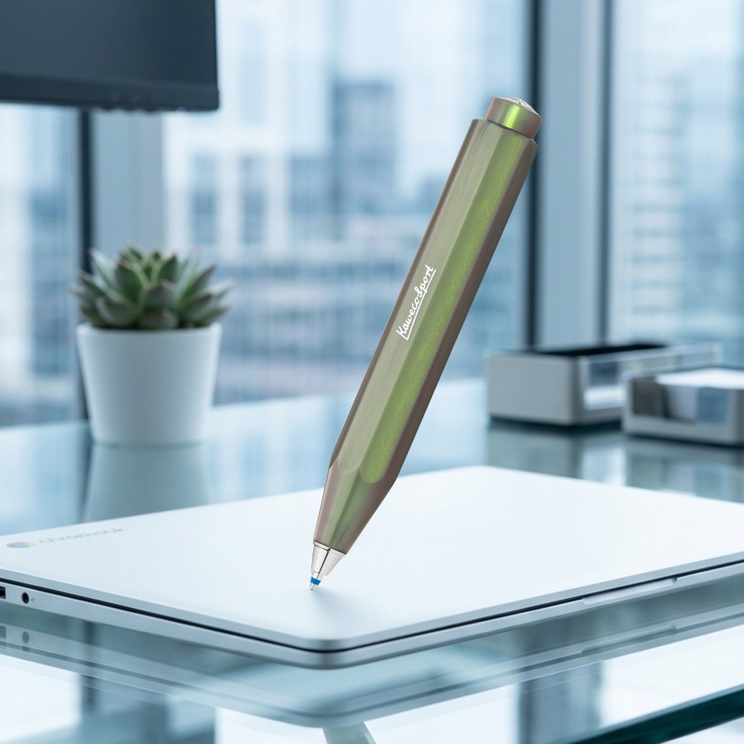 Kaweco Lunar Sport Shadow Green CT Ballpoint Pen 11000532