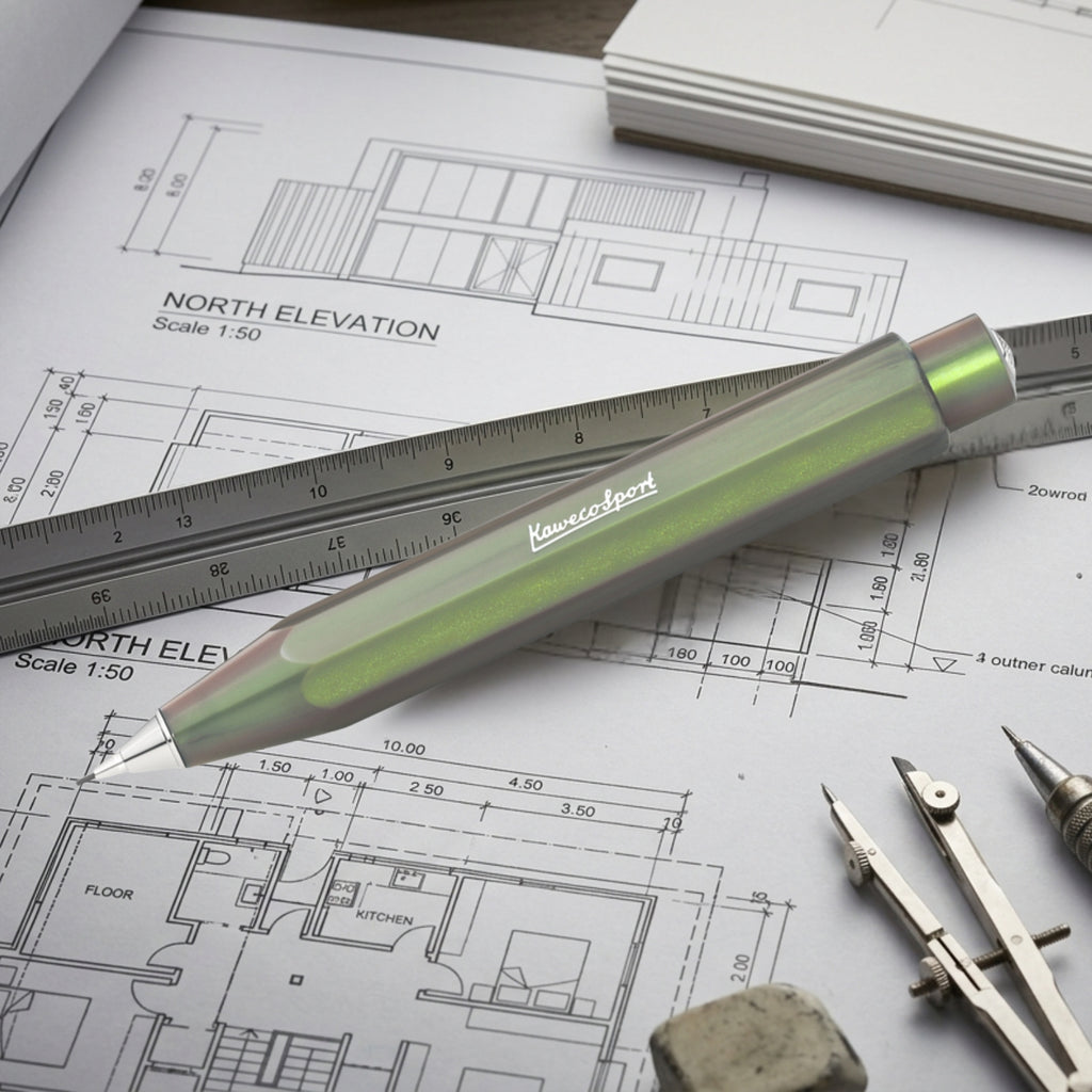 Kaweco Lunar Sport Shadow Green CT Mechanical Pencil (0.7 MM) 11000533 (Clip Not Included)