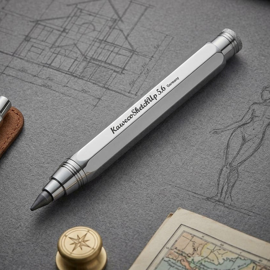 Kaweco Sketchup Satin Chrome CT Clutch Pencil (5.6 MM) 10000745 (Clip Not Included)