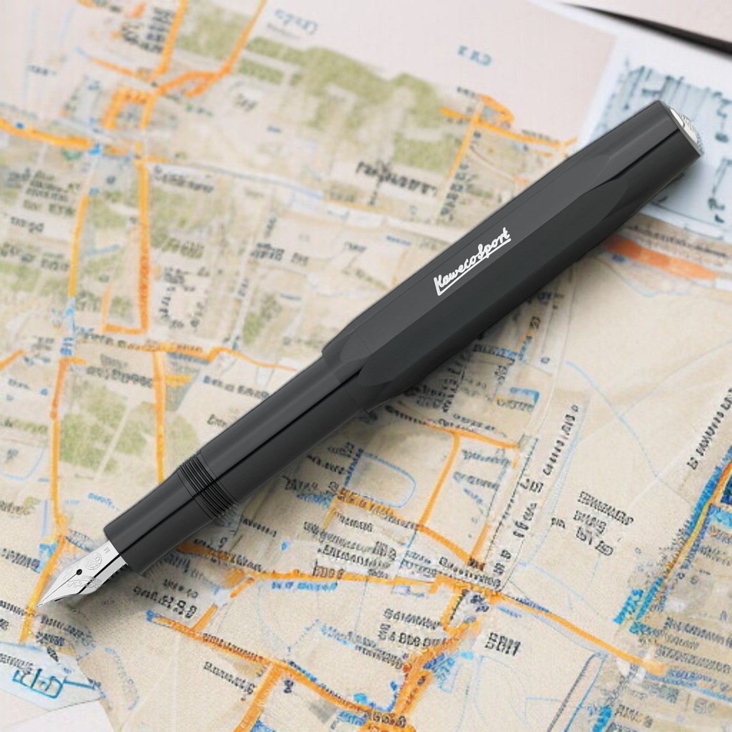 Kaweco Skyline Sport Black CT Fountain Pen (Clip Not Included)