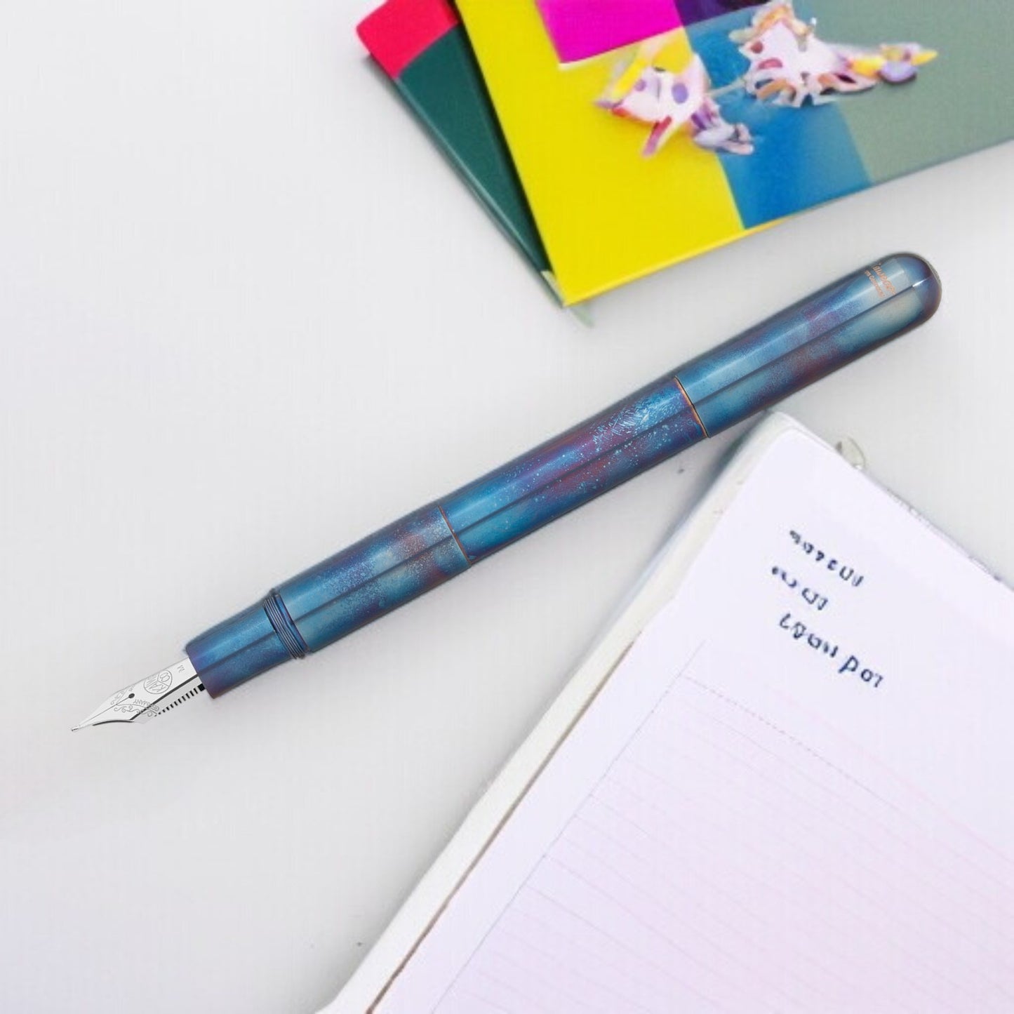Kaweco Supra Fireblue CT Fountain Pen (Clip Not Included)