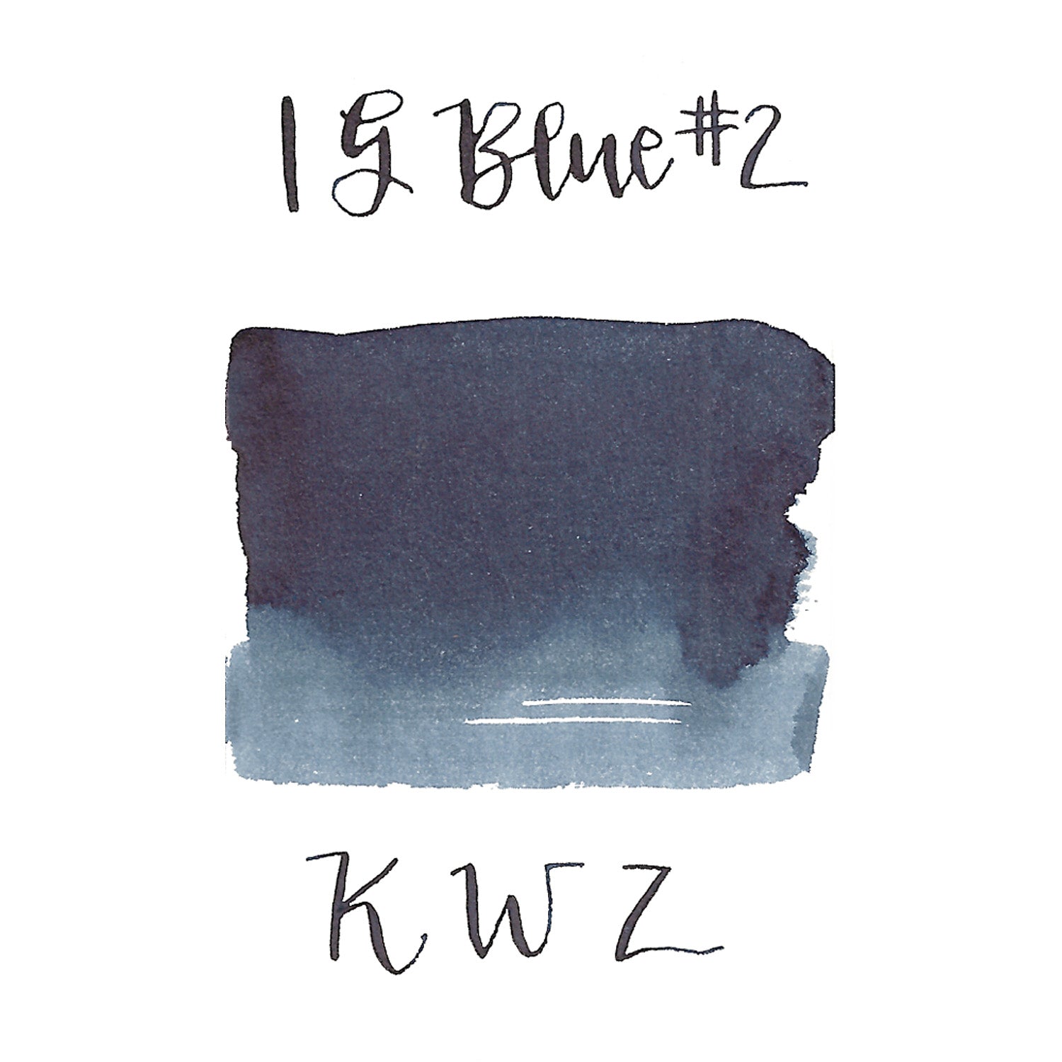 KWZ Iron Gall Ink Bottle (Blue 2 - 60 ML) 1101-IG