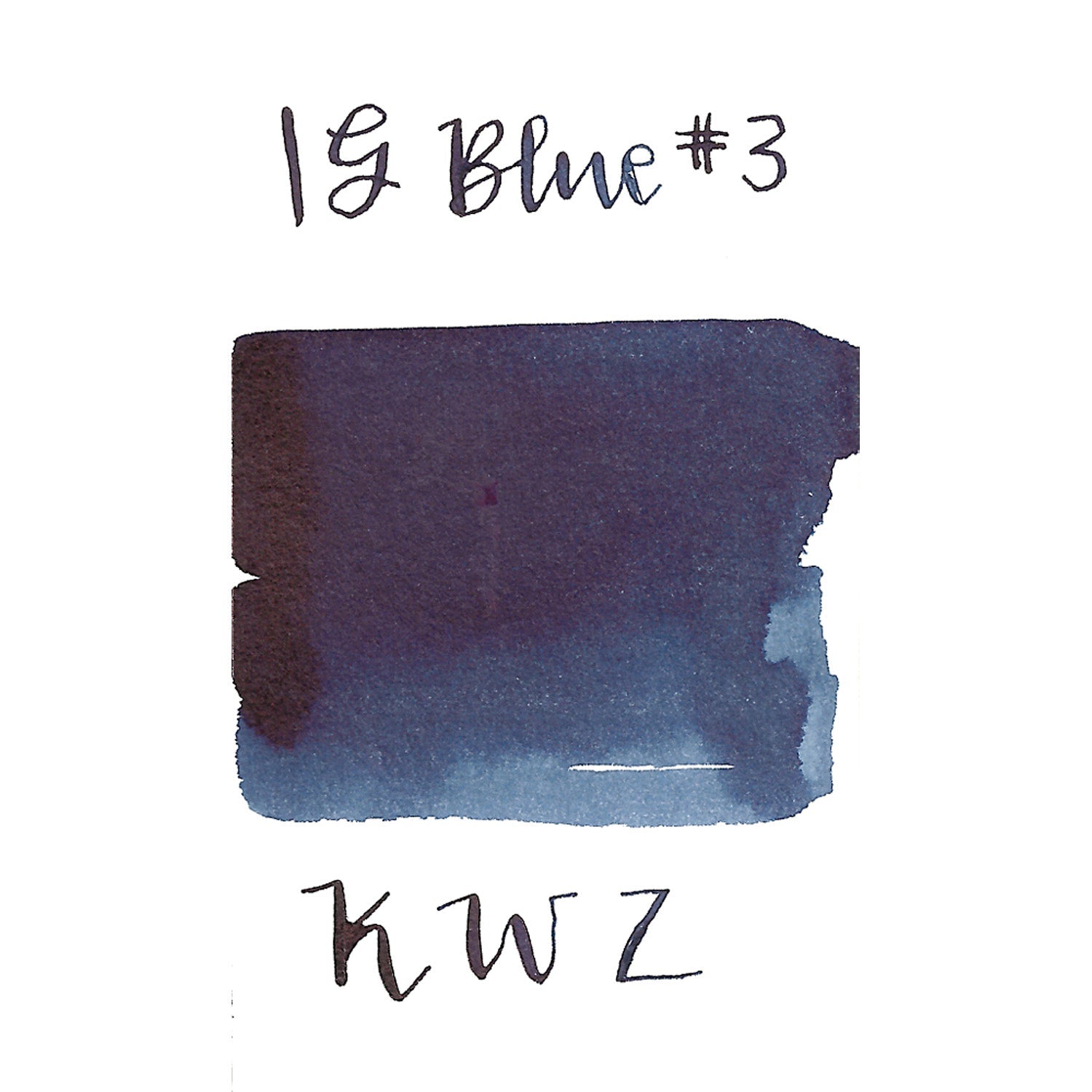 KWZ Iron Gall Ink Bottle (Blue 3 - 60 ML) 1102-IG