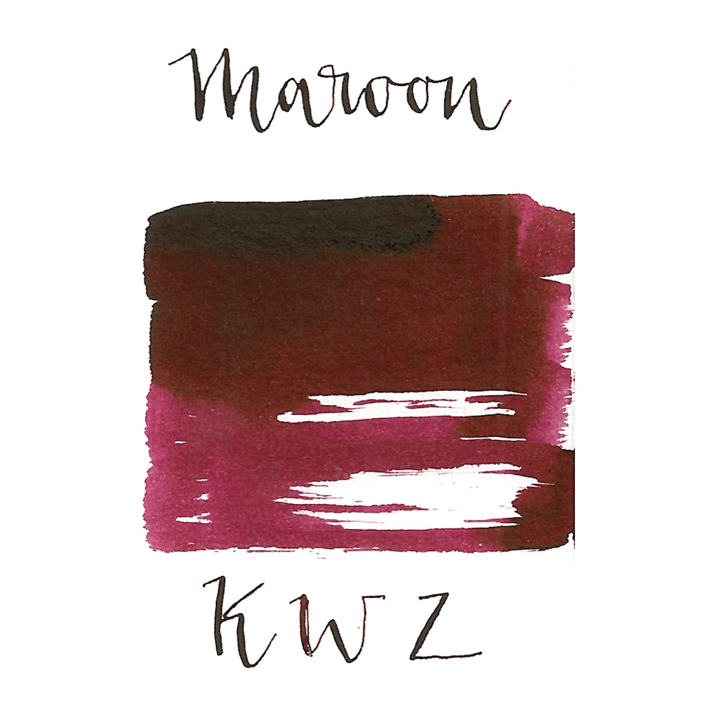 KWZ Standard Ink Bottle (Maroon - 60 ML) 4401