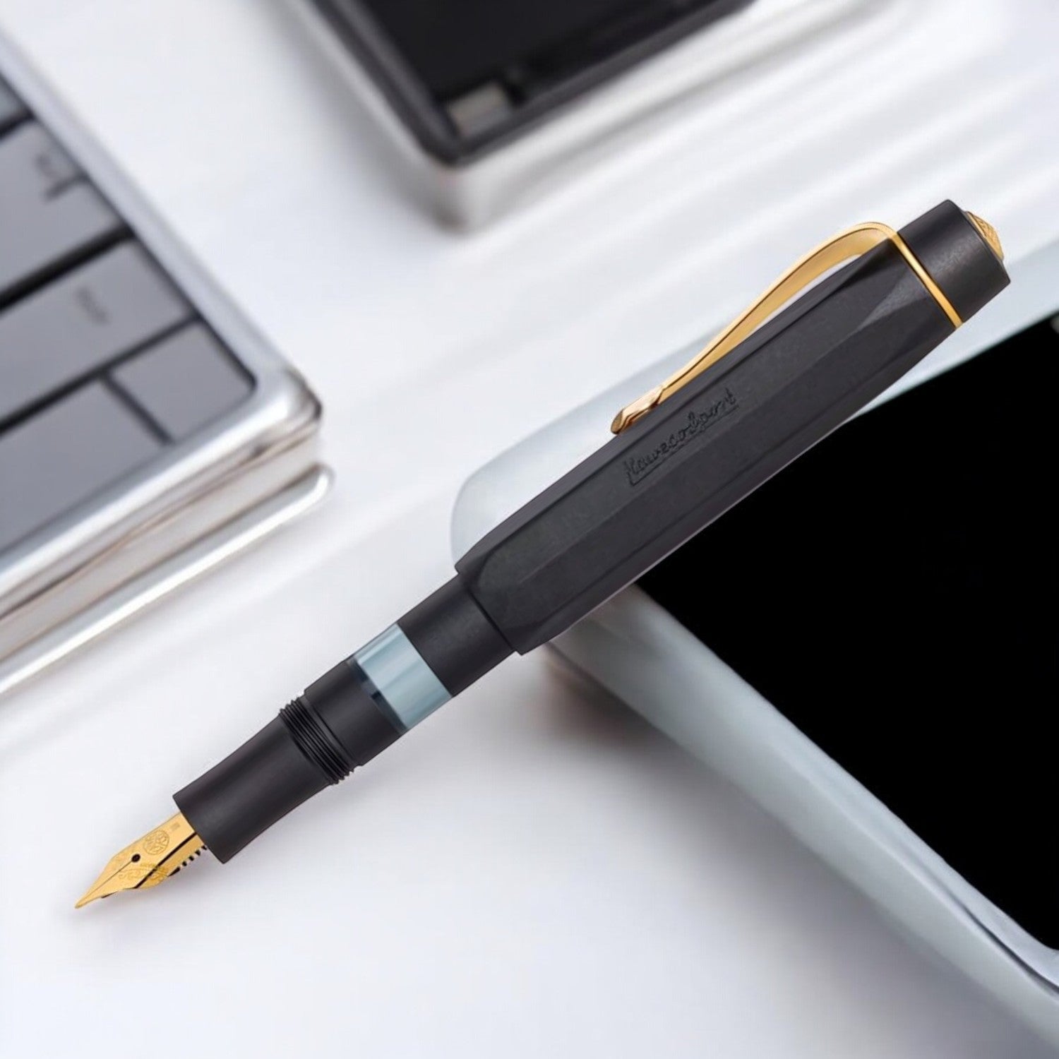 Kaweco Al Sport Piston Black GT Fountain Pen