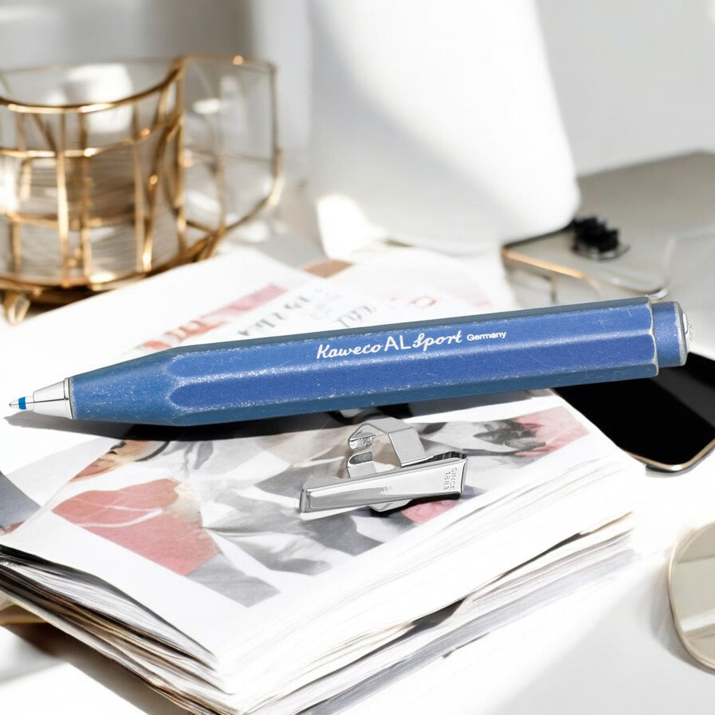 Kaweco Al Sport Stonewashed Blue CT Ballpoint Pen 10000730