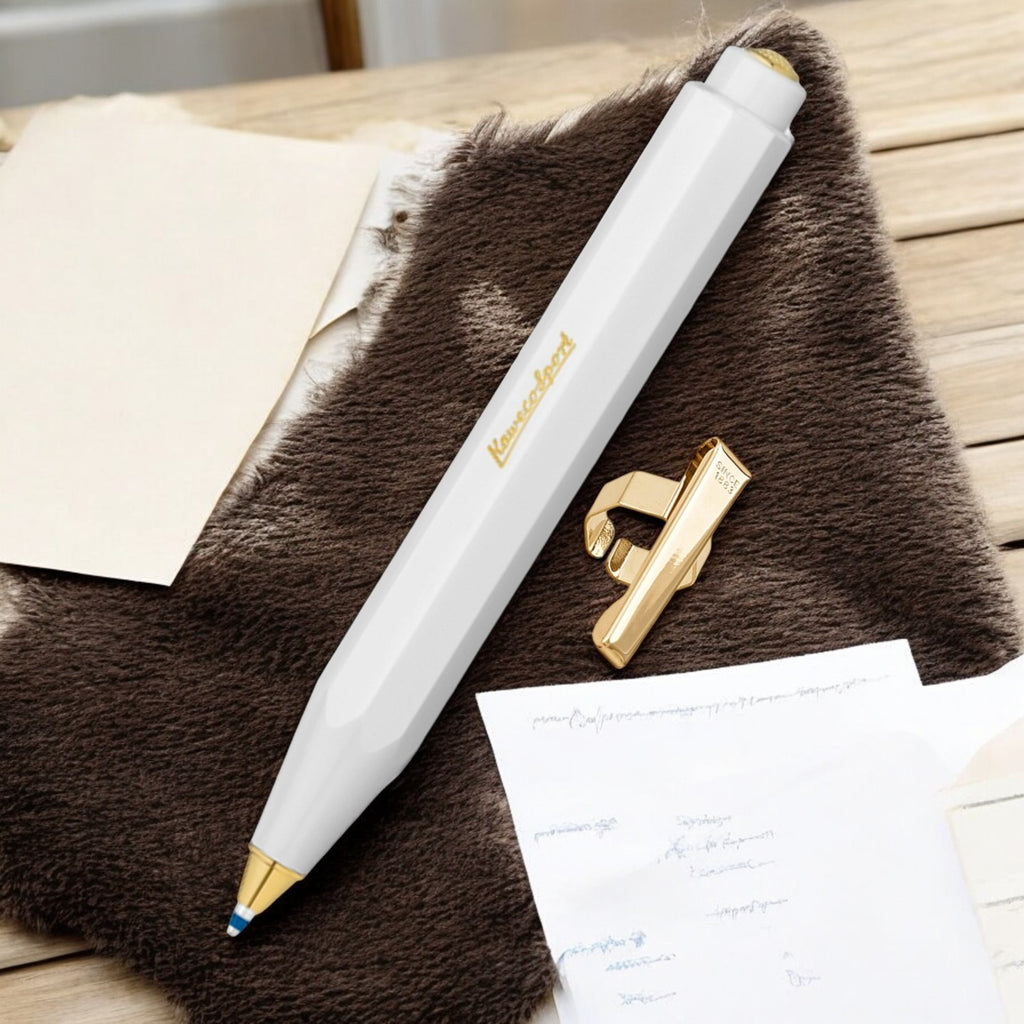 Kaweco Classic Sport White GT Ballpoint Pen 10000019