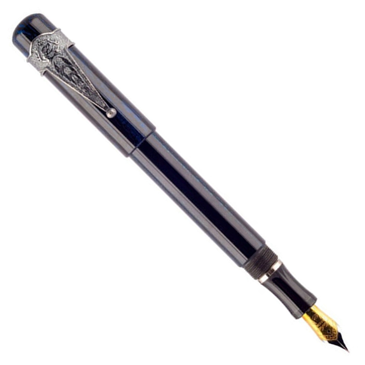 Laban Ebonite Blue CT Fountain Pen