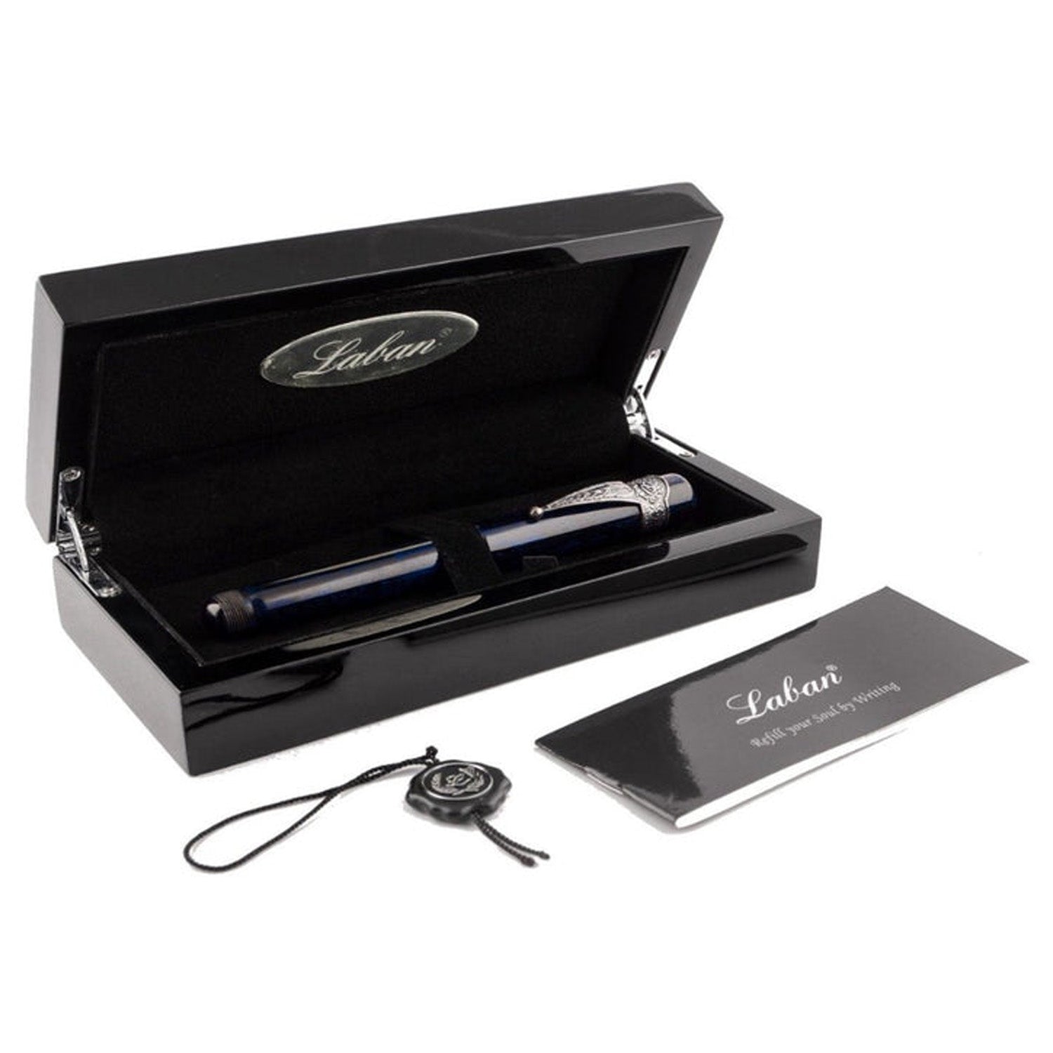 Laban Ebonite Blue CT Fountain Pen