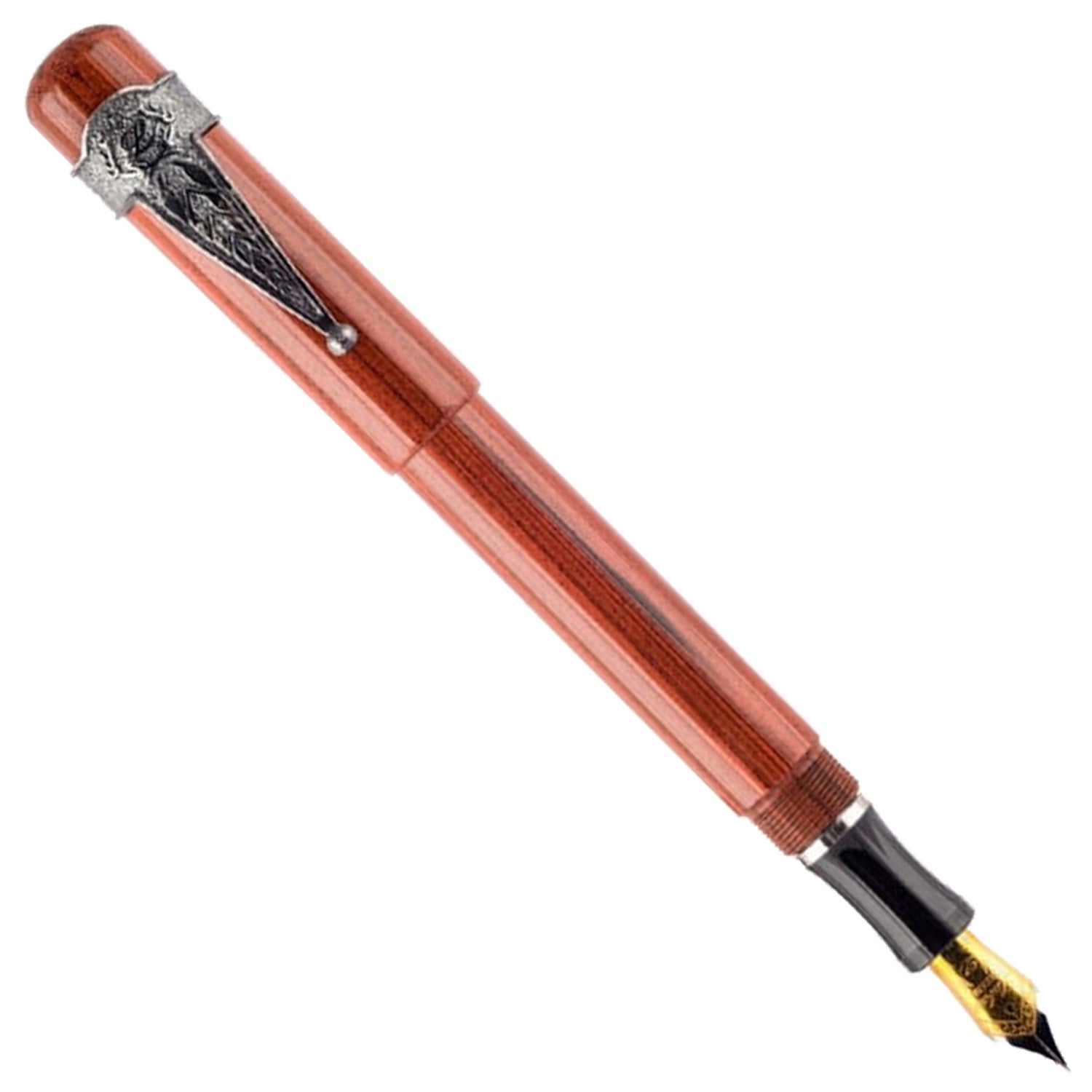Laban Ebonite Orange CT Fountain Pen