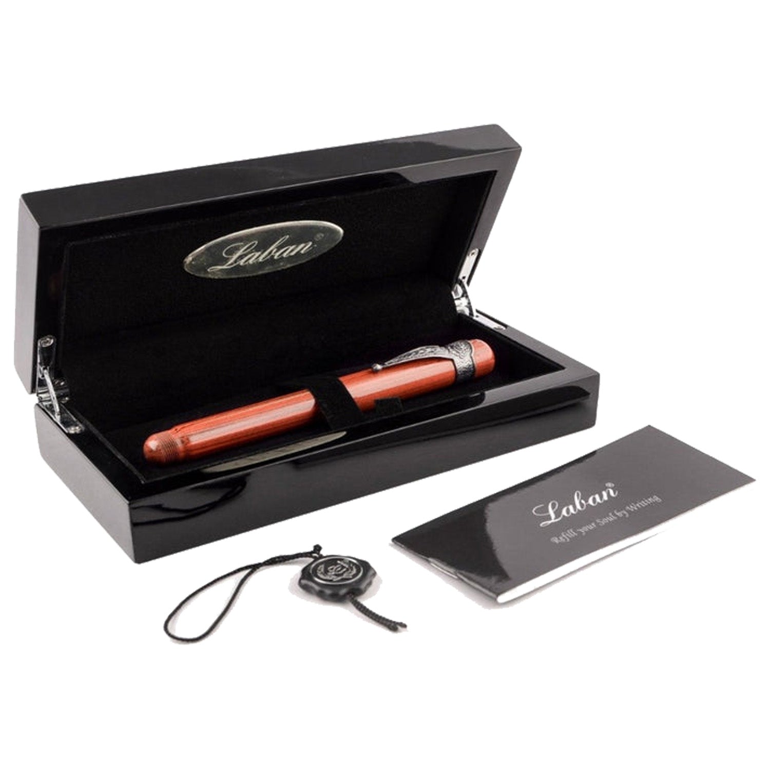 Laban Ebonite Orange CT Fountain Pen