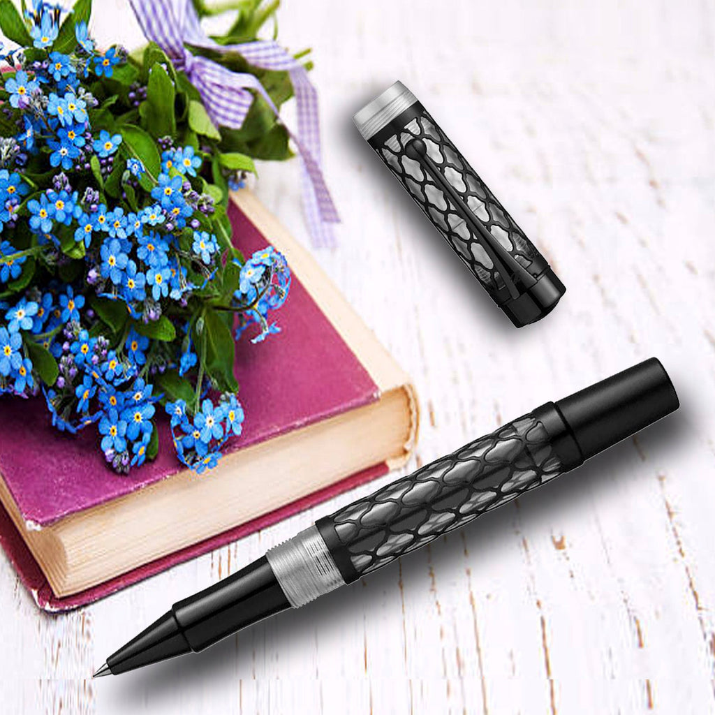Laban Flora Black Roller Ball Pen RNR400BK
