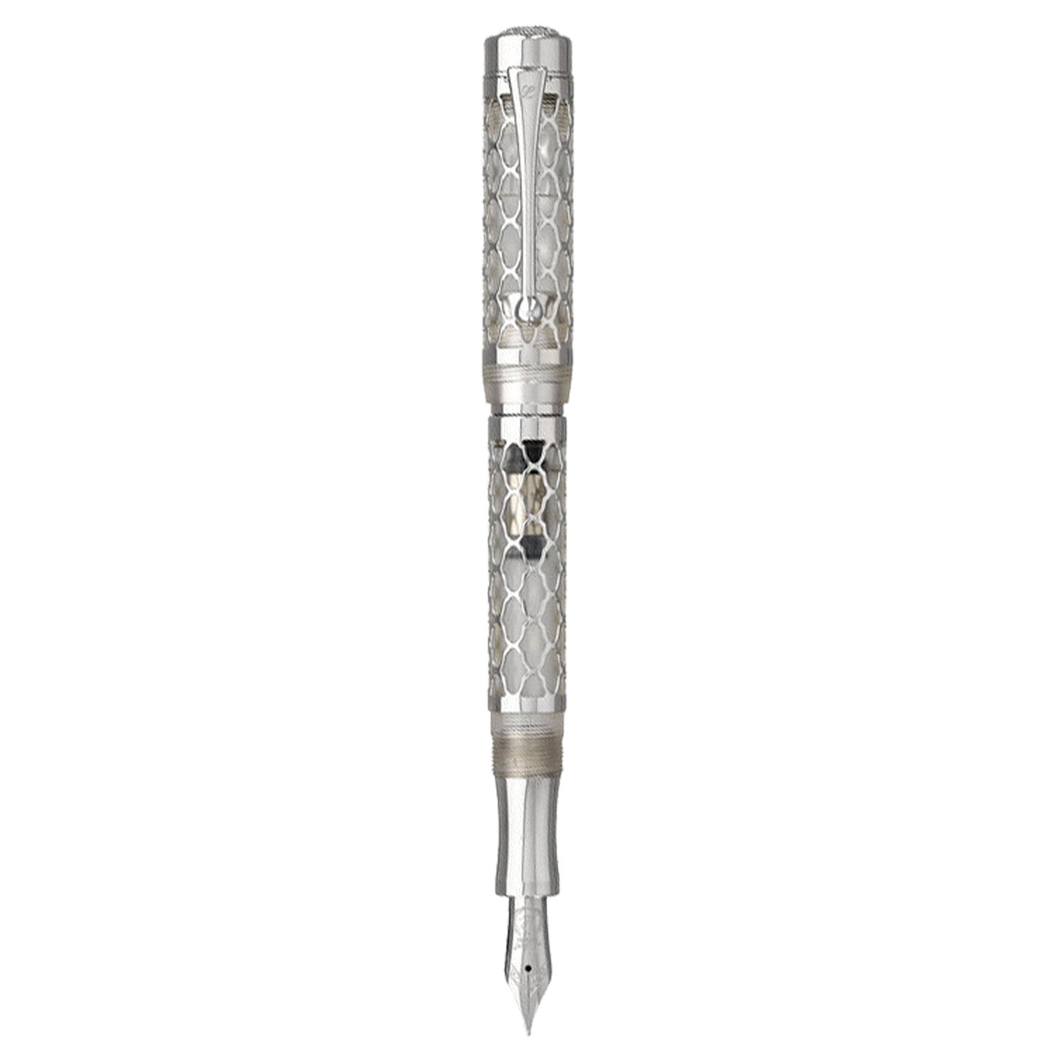 Laban Flora Silver CT Fountain Pen