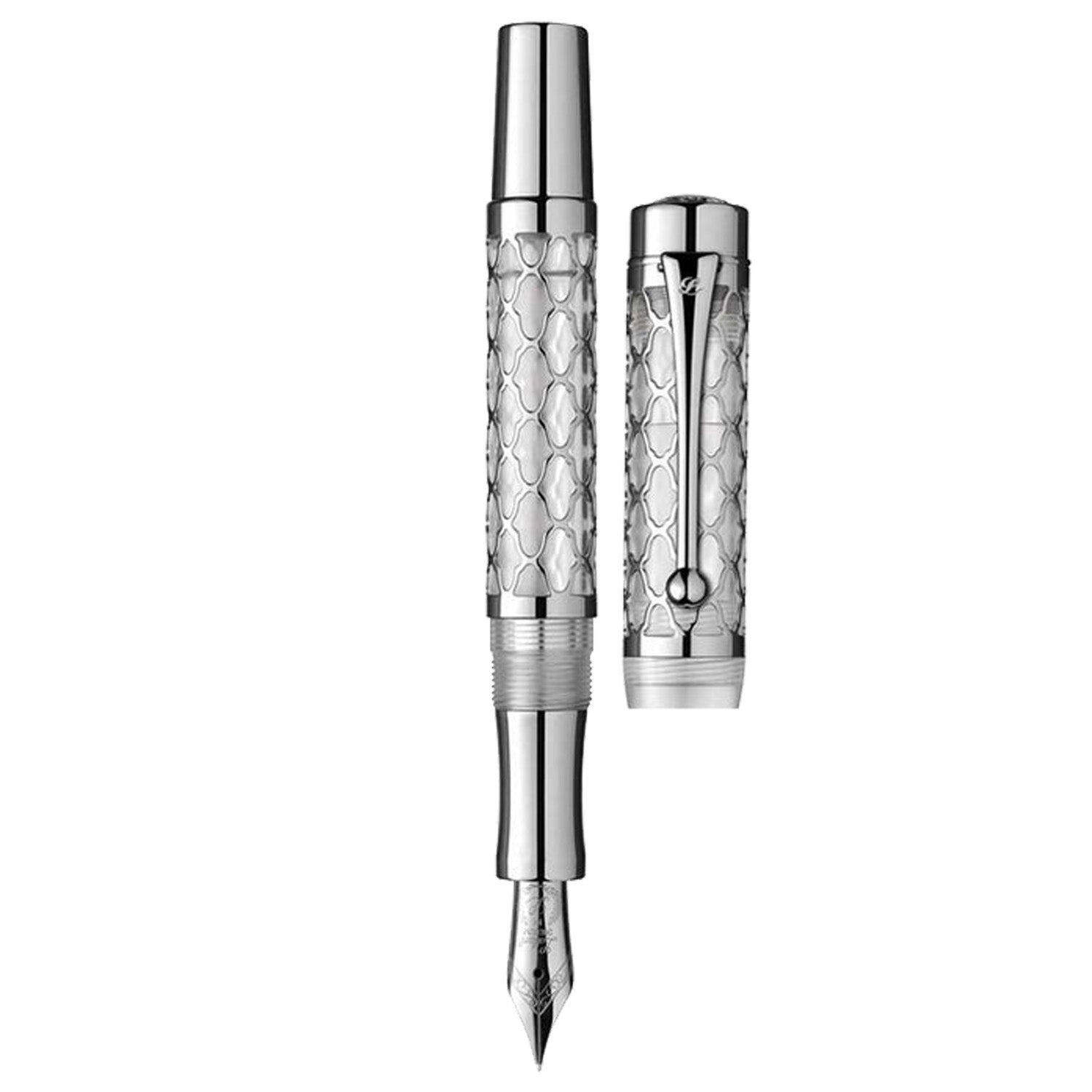 Laban Flora Silver CT Fountain Pen
