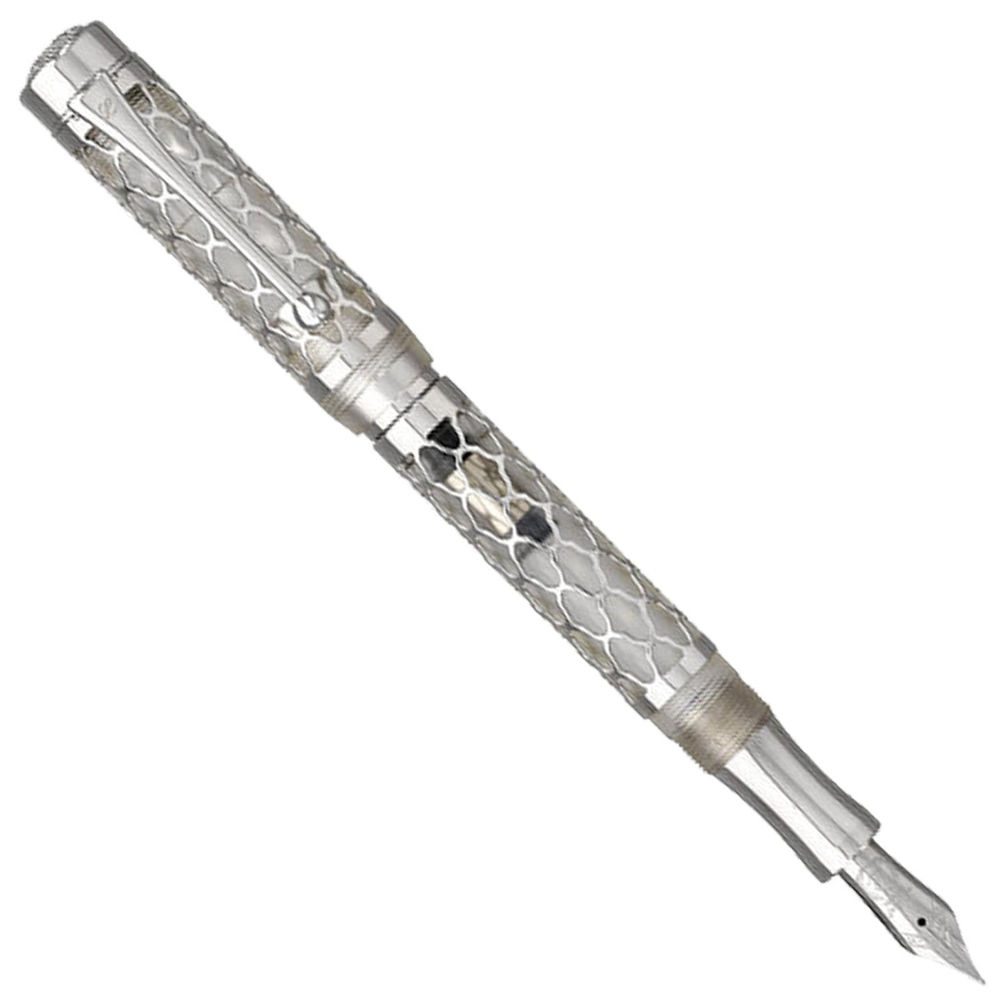 Laban Flora Silver CT Fountain Pen
