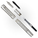 Laban Flora Silver CT Fountain Pen