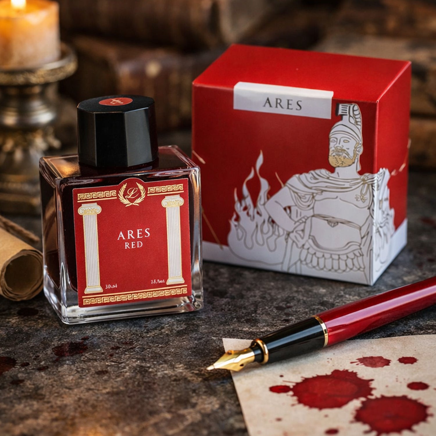 Laban Greek Mythology II Ink Bottle (Ares Red - 50 ML) IGMAR