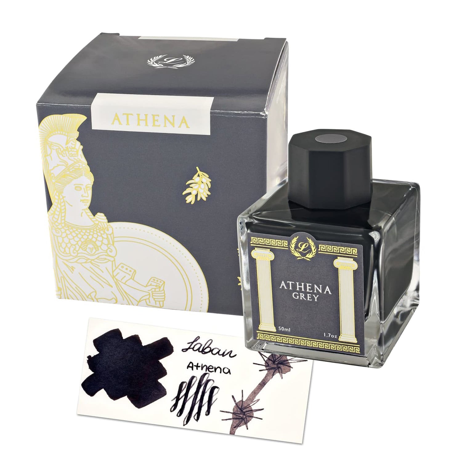 Laban Greek Mythology II Ink Bottle (Athena Grey - 50 ML) IGMAG